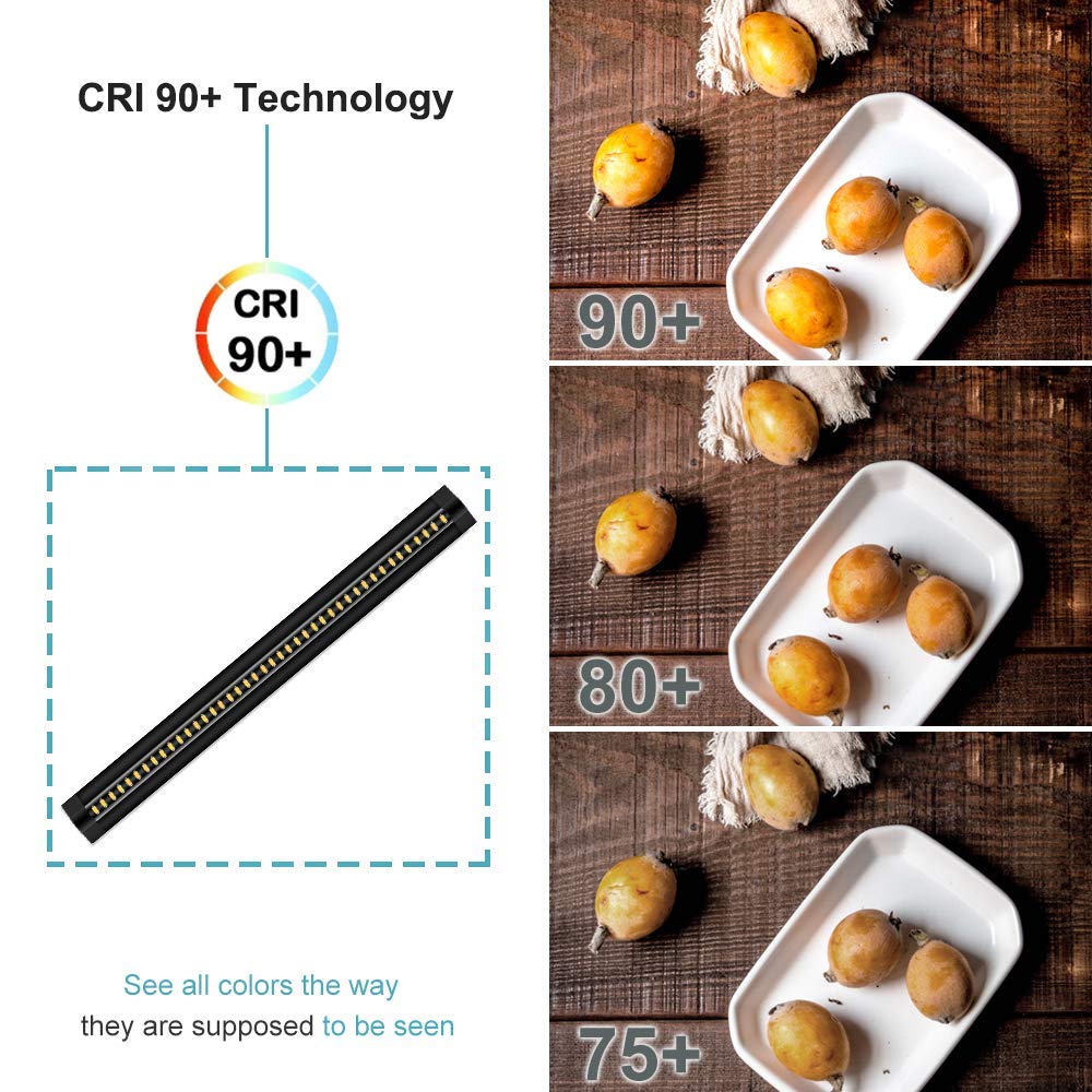 inShareplus 3 Pack LED Under Cabinet Lighting, Dimmable, 4500K, 450 Lumens, Ultra Thin, Black, Model ISP-UCB-NW30CM3-B