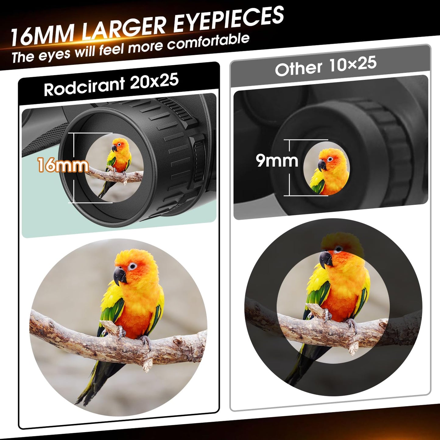 20X25 Compact Binoculars For Adults High Powered And Kids,Waterproof Binoculars For Hunters With Low Light Vision,Easy Focus Bir