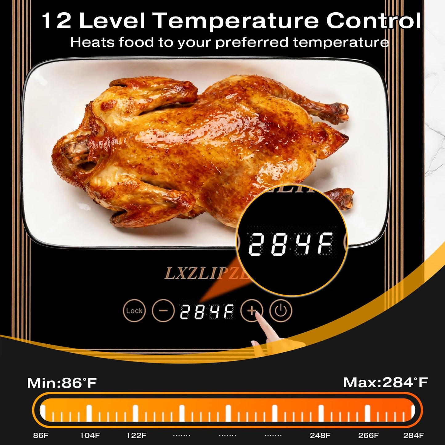 Electric Warming Tray for Buffets Party(59x14 Inches)Food Warming Mat with 12 Temp-Settings,Built-in Thermostat and Full Surface Heating,Versatile Food Warmers for Parties Buffet,Gatherings,Daily Use