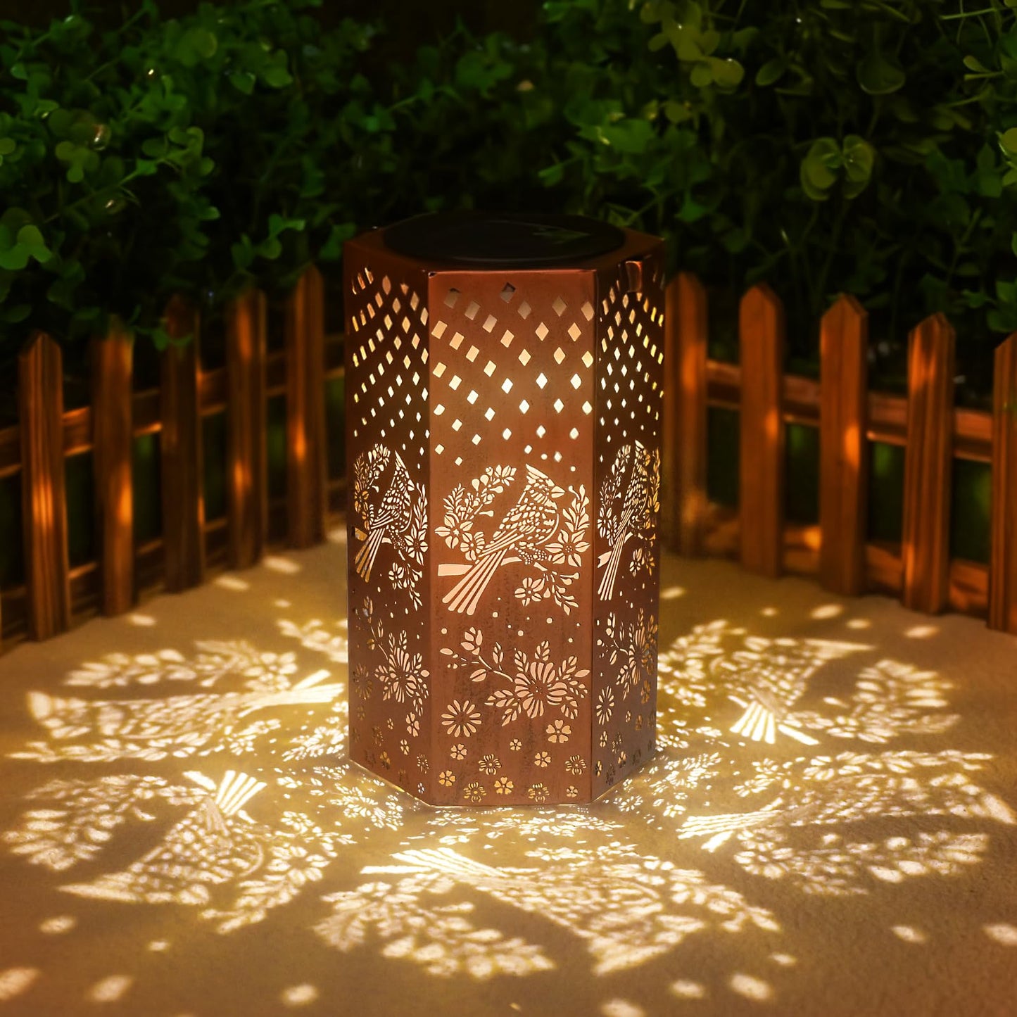 Gifts For Women  Men  Mom  Cardinal Bird Solar Lanterns Outdoor Waterproof - Solar Lights Outdoor Hanging Garden Decor For Outside  Patio  Outdoor  Yard  Lawn  Balcony