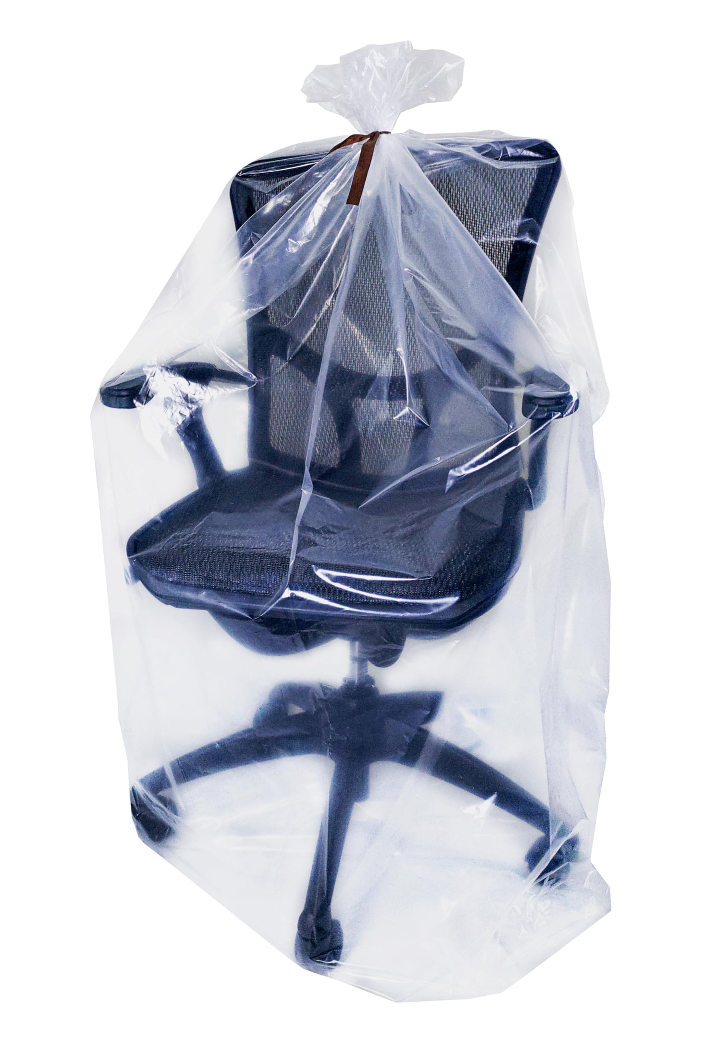 Wowfit 5 CT 45x65 inches Extra Large Clear Plastic Bags Perfect for Car Seat, Luggage, Suitcase, Stroller, Chair, Kids Bike and Attic Storage (2 Mil Flat Bags, Include 5 Ties)