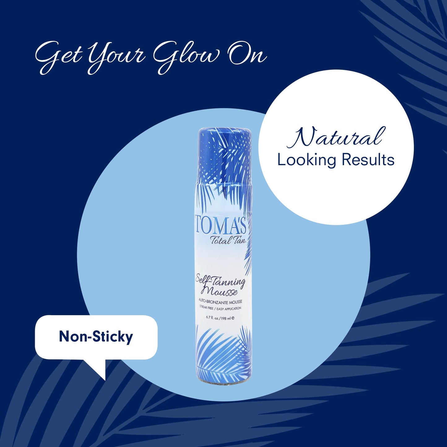 Toma's Total Tan Mousse Instant Sunless Tanner - Whole Body Self-Tanning for Women & Men, Natural Looking Golden Bronze Color St