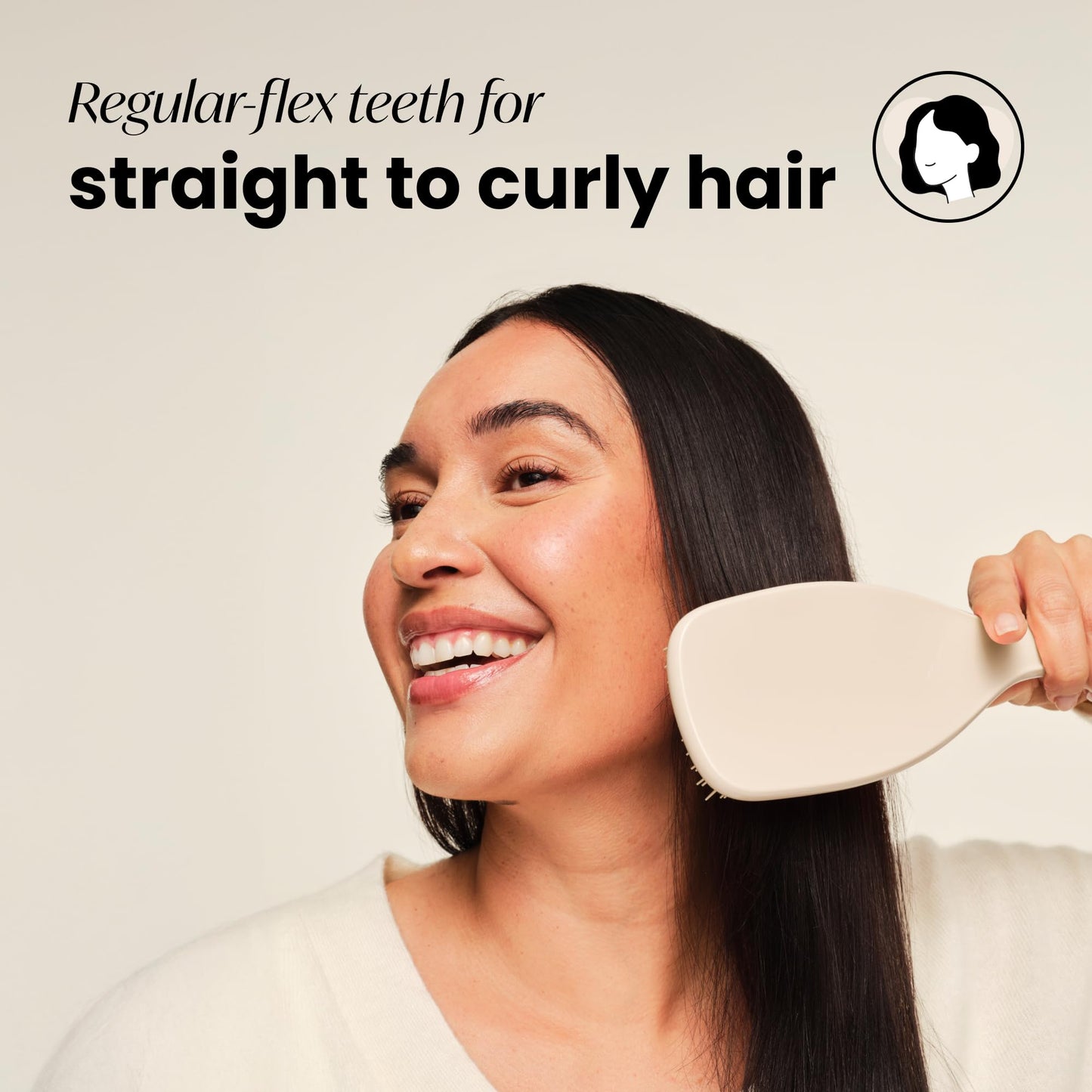 Tangle Teezer Large Ultimate Detangler Hairbrush for Wet & Dry Hair, Eliminates Knots & Reduces Breakage for Long, Thick, & Curl