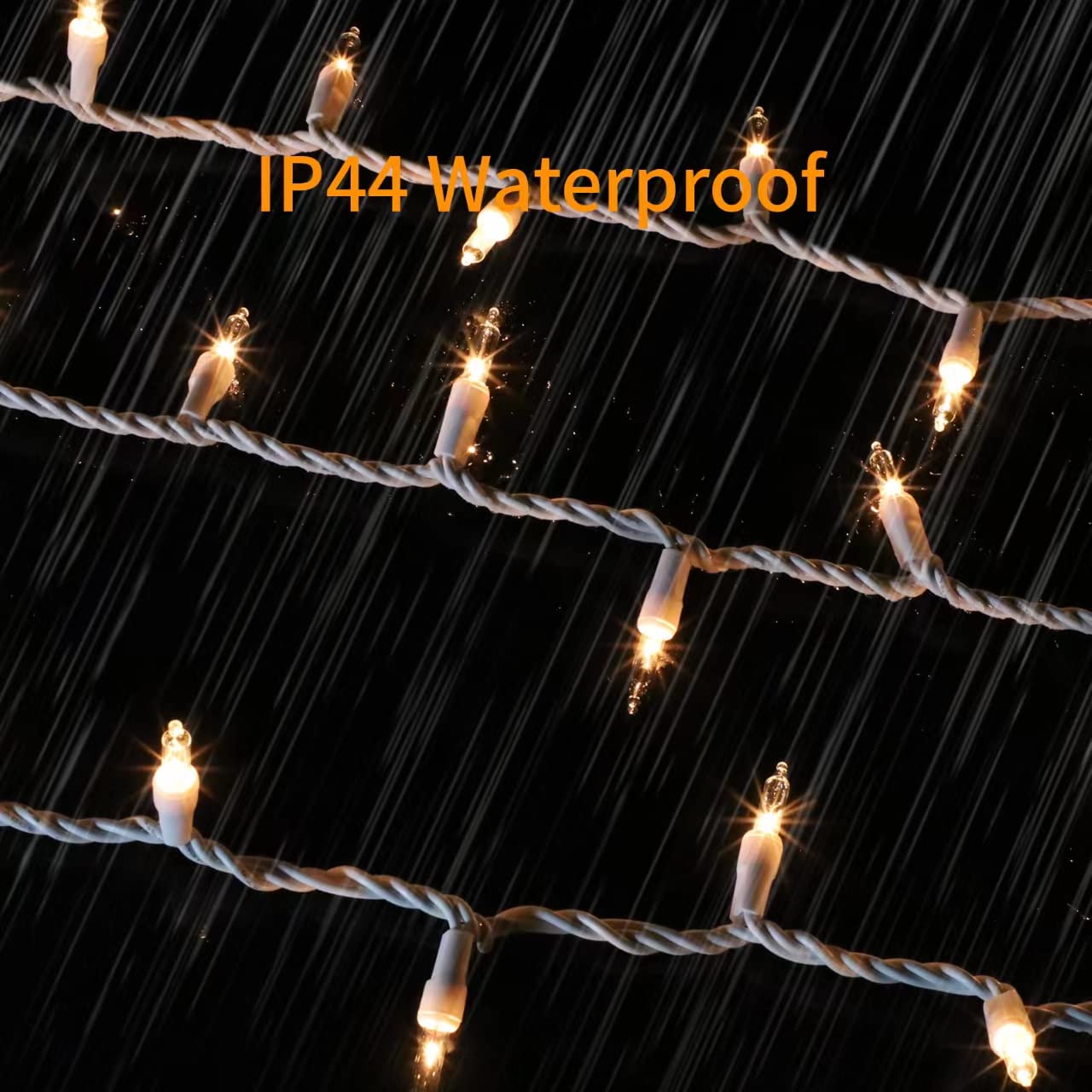 Glownova White Wire  Clear Incandescent Bulb 100 Mini String Lights For Indoor Christmas Tree Garland Birthday Wedding Party Festival Decoration