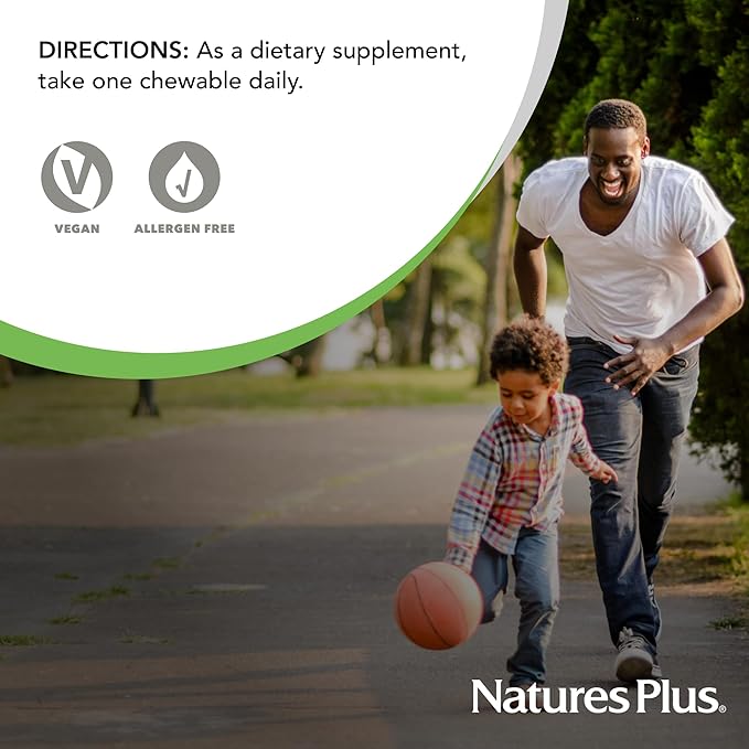 NaturesPlus Immune Vitamin C, Citrus - 100 Chewables - All-Natural Immune System Support - High-Potency Formula with Bioflavonoids & Superfoods - Non-Acidic & Gentle on The Stomach - 100 Servings