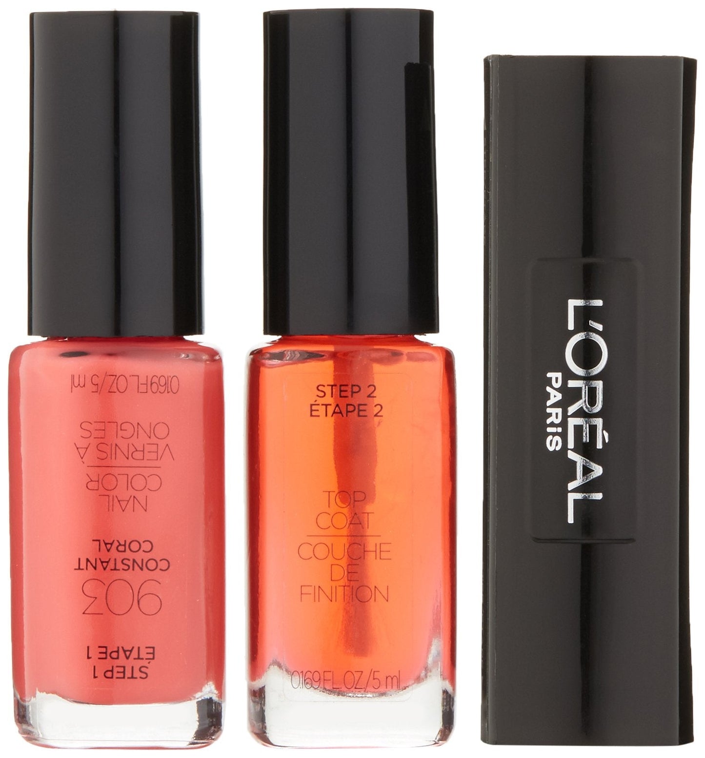 LOr  al Paris Cosmetics Infallible Nail, Constant Coral, 0.34 Fluid Ounce