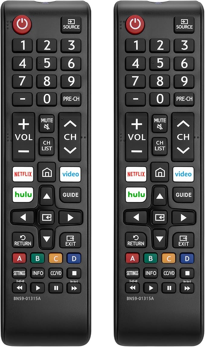 【Pack of 2】 New Universal Remote for All Samsung TV Remote, Replacement Compatible for All Samsung Smart TV, LED, LCD, HDT...
