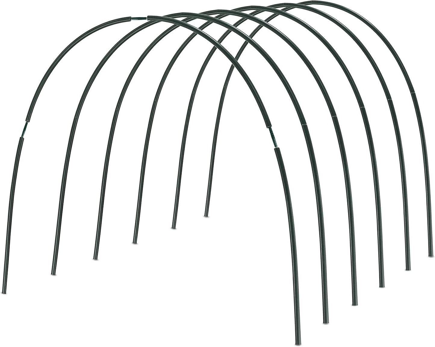 Gardzen Garden Hoops, DIY Greenhouse Hoops for Raised Beds, Row Cover, Garden Netting 48PCS
