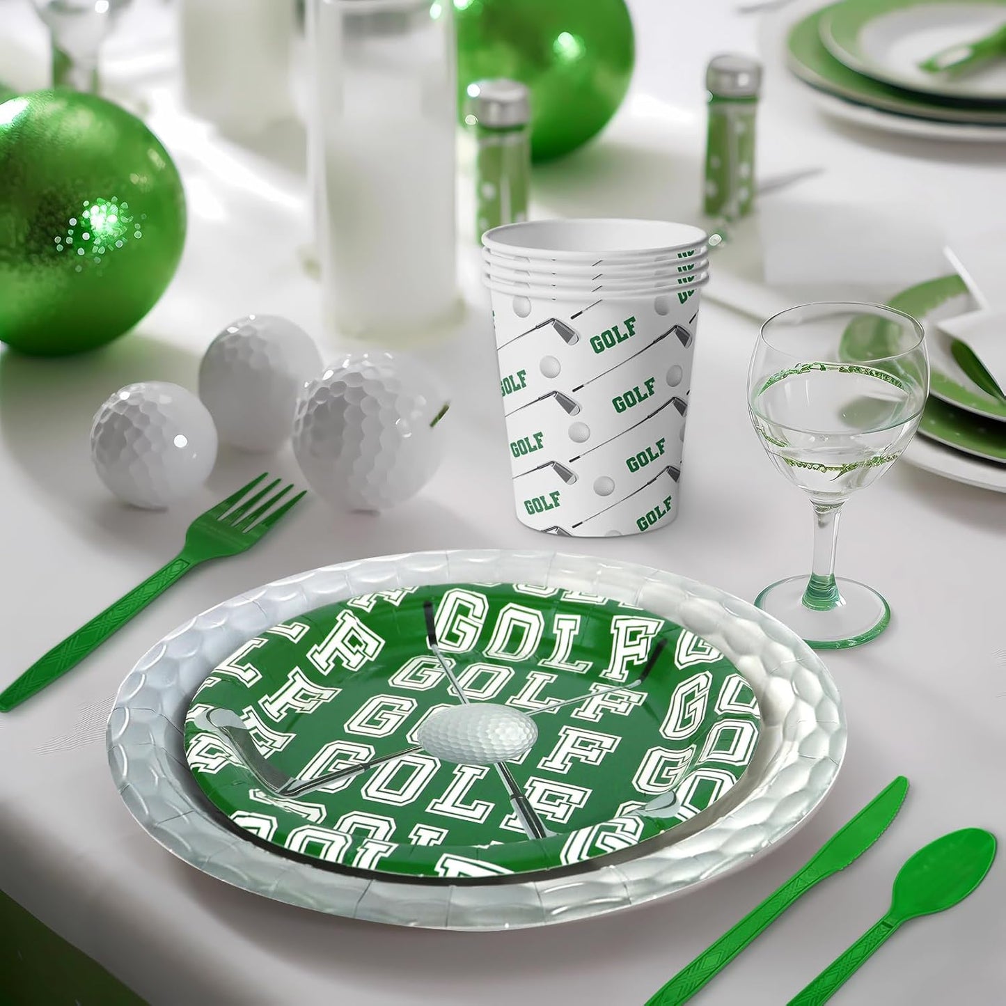 Golf Party Decorations Set - Fun Golf Party Plates, Napkins, and Forks for an Exciting Celebration - Disposable Golf Party Supplies for Birthdays and Events