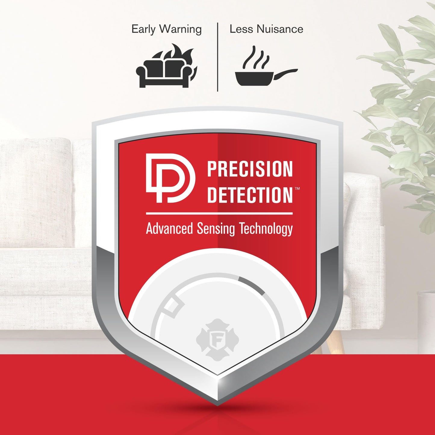 First Alert Combination Smoke & Carbon Monoxide Alarm, Battery-Operated Detector with Slim Profile Design, SMCO200, 1-Pack