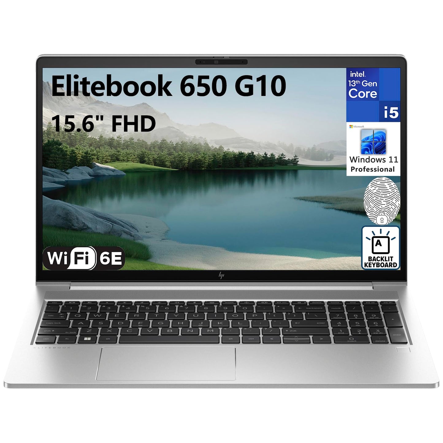 Hp Elitebook 650 G10 15.6 Fhd Business Laptop Computer, 13Th Gen Intel 10-Core I5-1335U (Beat I7-1270P), 32Gb Ddr4 Ram, 2Tb Pcie