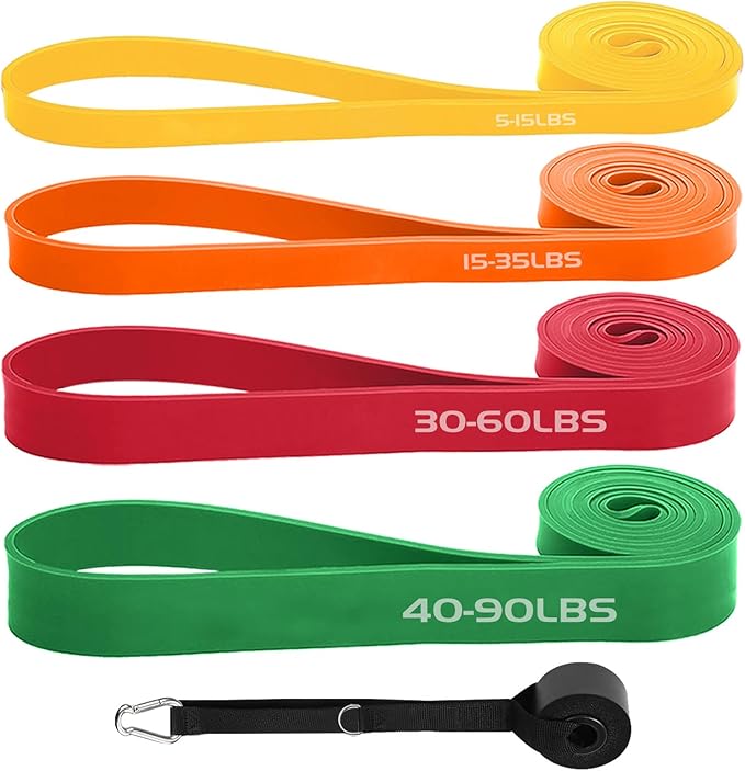 Exercise Bands Resistance Bands for Working Out,Pull Up Bands Set,at Home Workout Equipment,Workout Bands for Men and Wome...