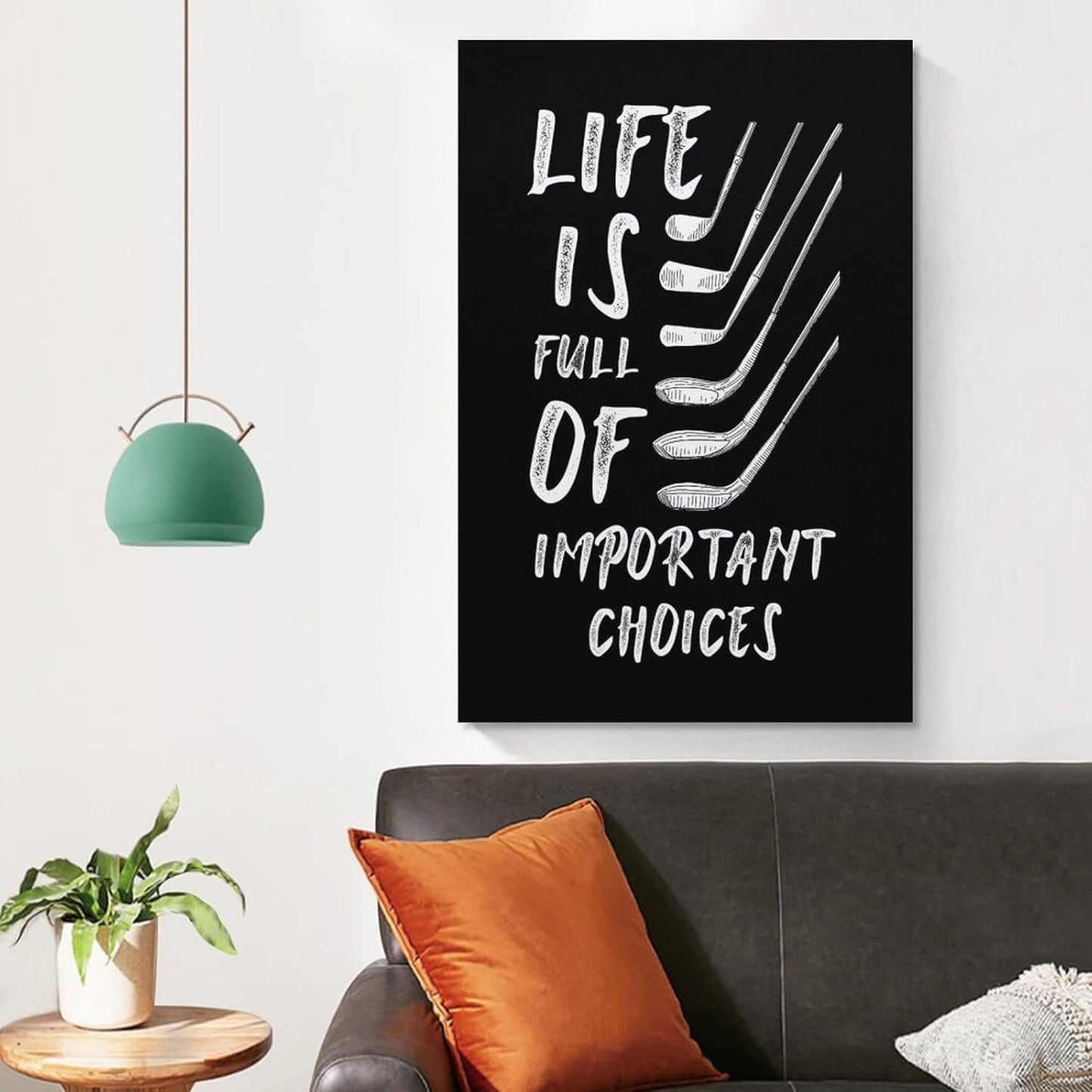 Golf Gift Sport Minimalist Wall Art Poster Canvas Painting And Wall Art Pictures Are Used For Room Aesthetics And Decoration 24x36inch(60x90cm)