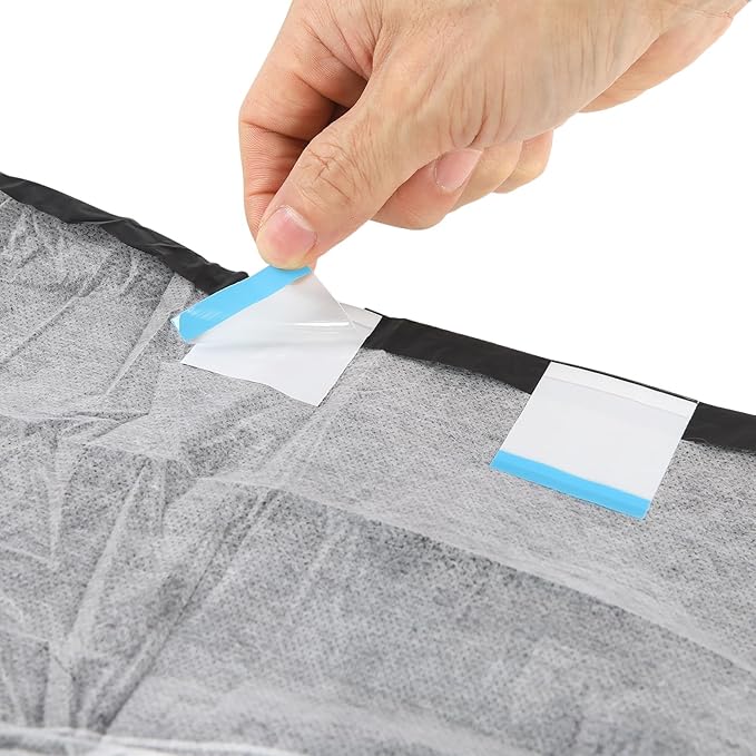 CutiePlusU Disposable Adult Diaper Heavy Absorption Dry Surface Adult Diapers All Night- Black 10 Pieces