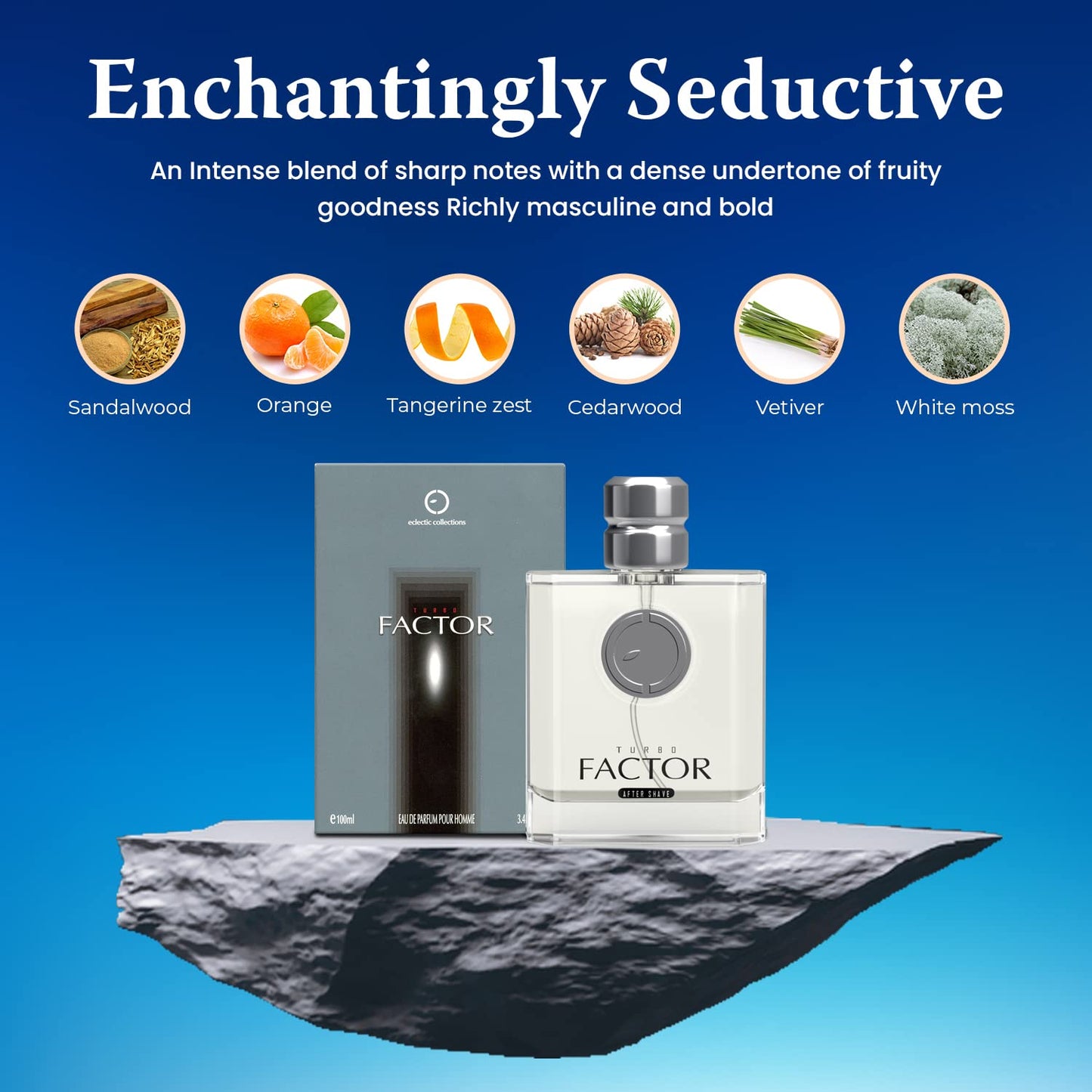 Eclectic Collections Factor Turbo Eau De Parfum Spray For Men, 3.4 Ounce