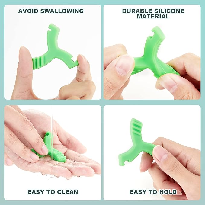 Chewies for Invisalign Aligner, DLENP 4 PCS Y-Shaped Invisalign Trays Seater, Orthodontic Dental Chewies Munchies(2Pcs Unscented, 2 Pcs Mint Scented)