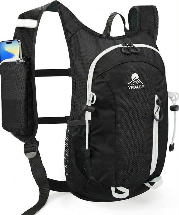 Foldable Small Hiking Backpack with 3 Strap Pockets – Lightweight 300D Spill-proof Daypack for Men Women – Packable Small ...