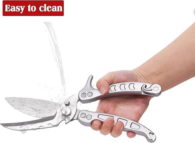 Poultry Shears Scissors Heavy Duty,Kitchen Shears,Multi-purpose Stainless Steel Kitchen Scissors for Christmas Turkey Food, Chicken,Fish,Meat,Separable easy to clean thoroughly,Dishwasher Safe.