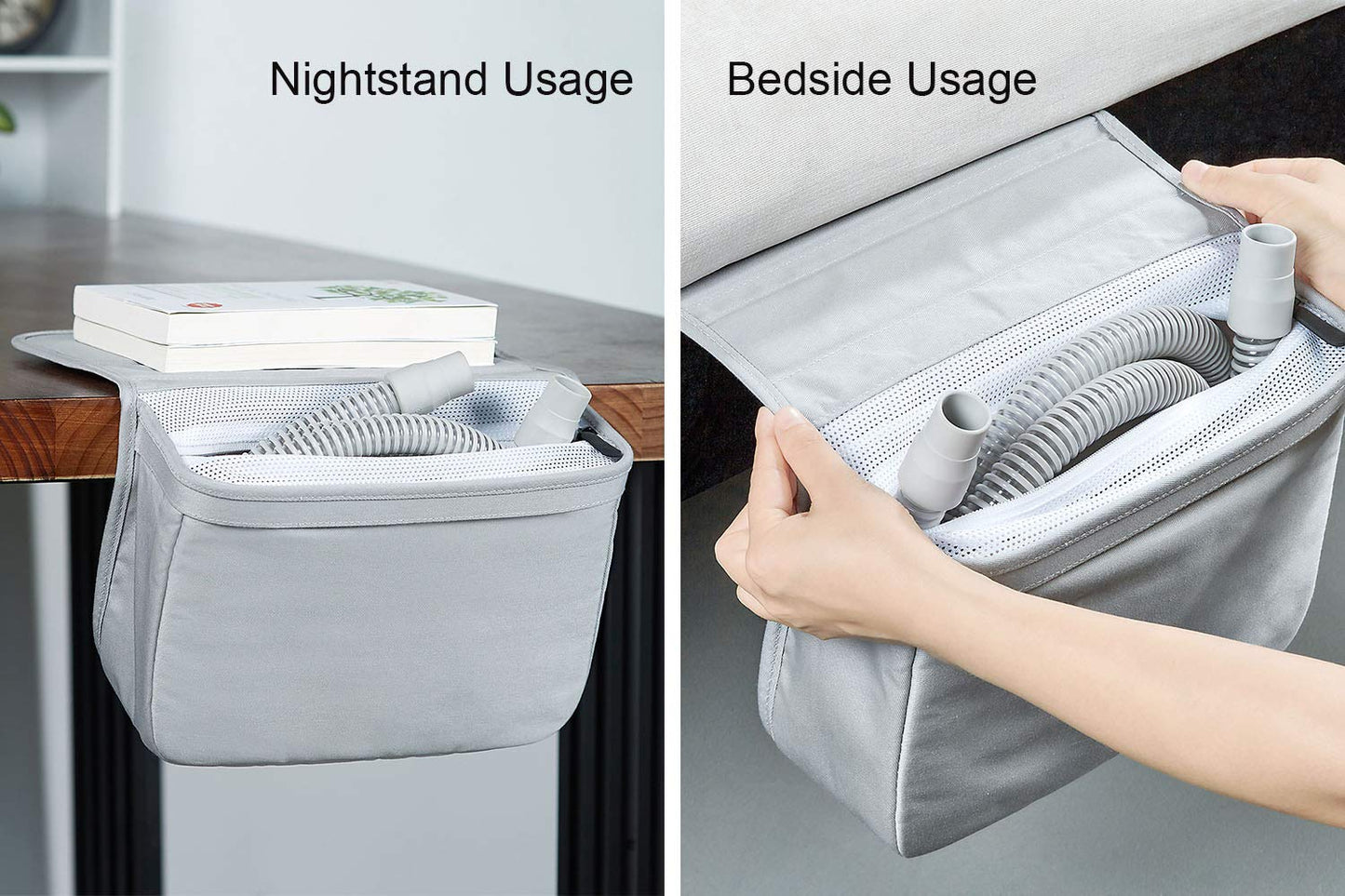iGuerburn CPAP Storage Bedside for CPAP Supplies, CPAP Bedside Organizer for CPAP & BiPAP Accessories - Keeping Pets from Attacking Tubes