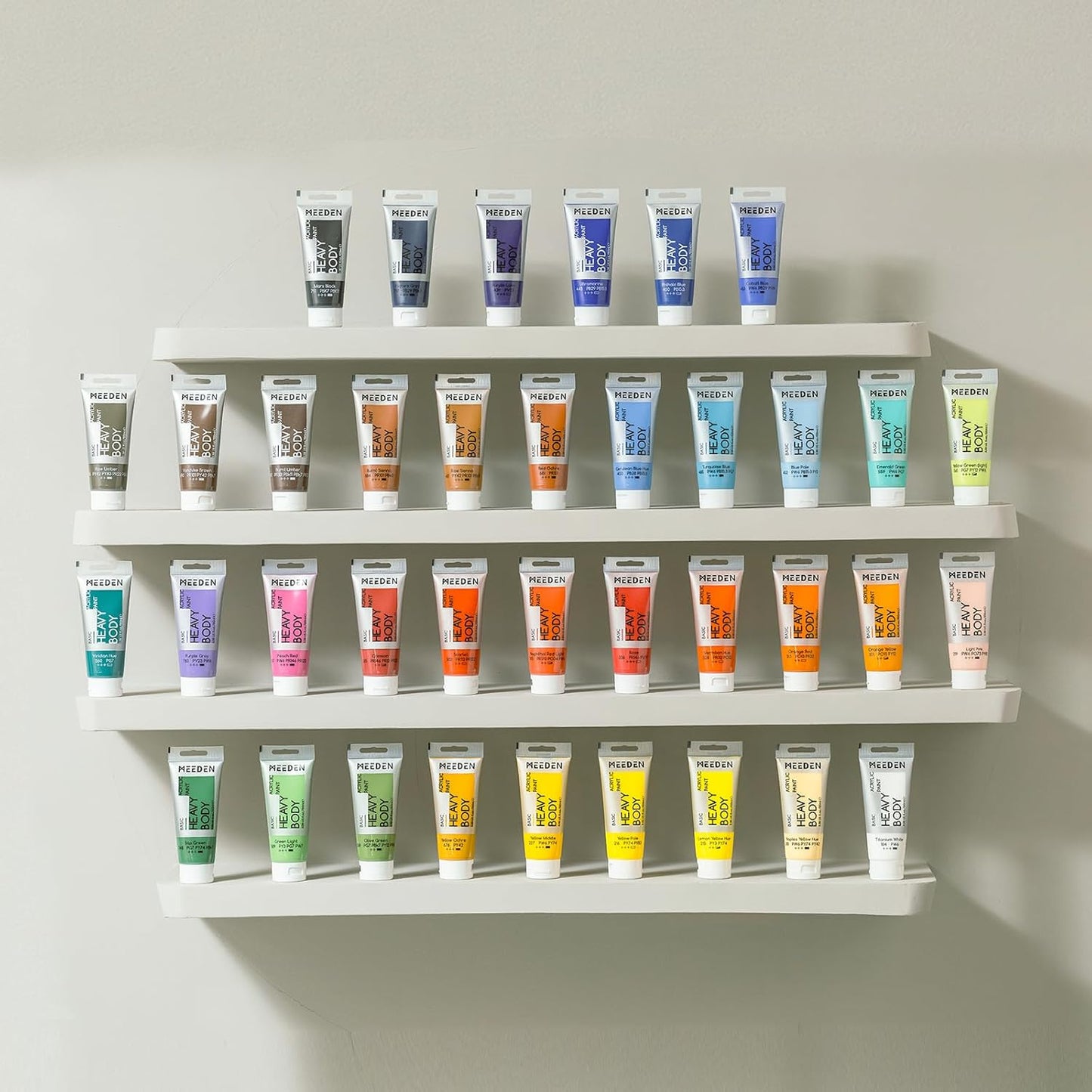 MEEDEN Acrylic Paint Ultramarine Blue: 100ml/3.38oz Heavy Body Acrylic Paint Tube Bundled with Additional Titanium White Color for Art Craft Painting