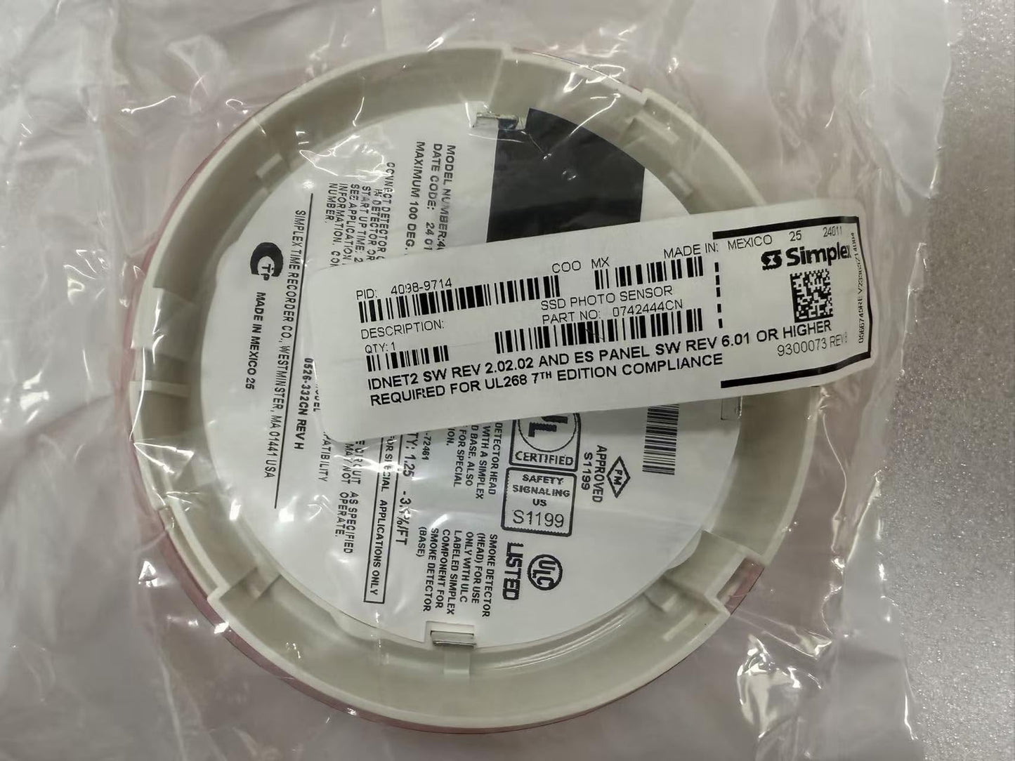 Simplex 4098-9714 Detector Head 4098 9714
