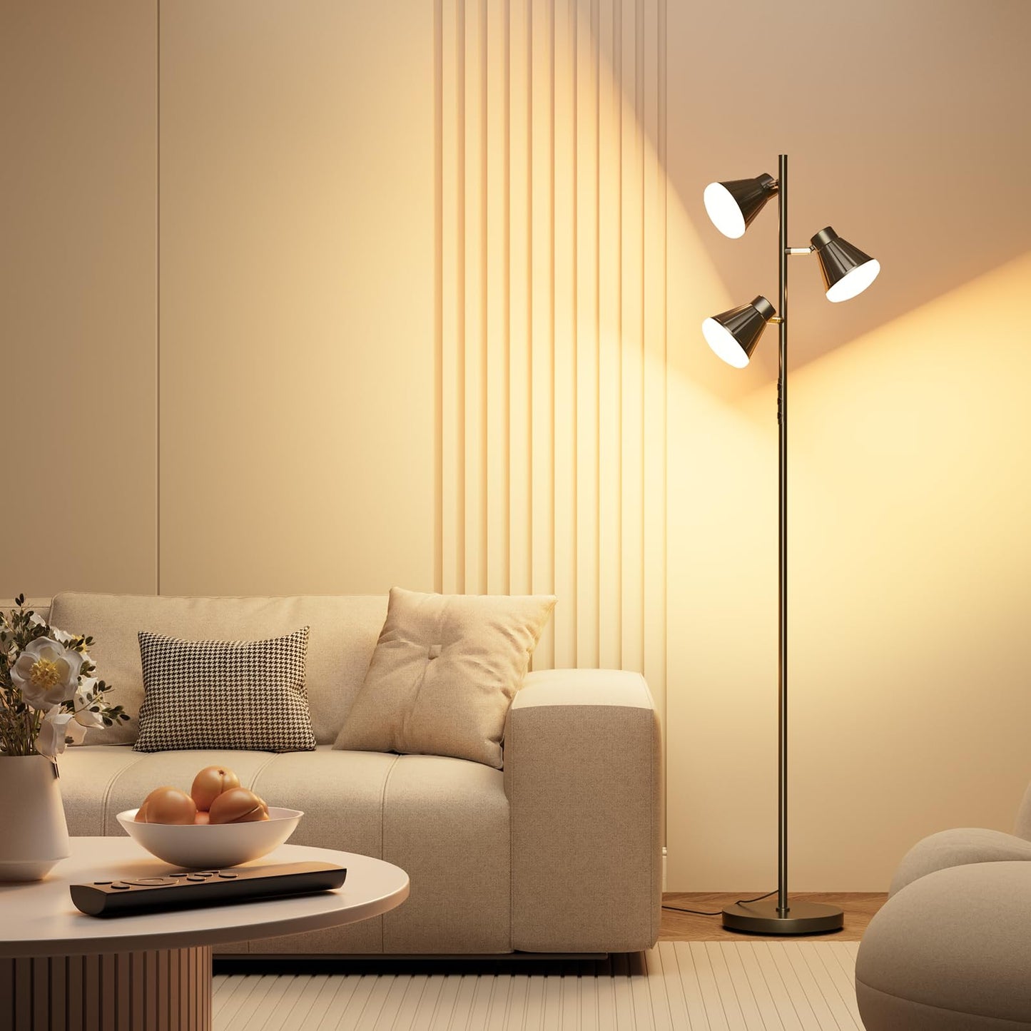 SIBRILLE Remote Control for 36W New Tree Floor Lamp, Black, Model LB-8058, Plastic Material