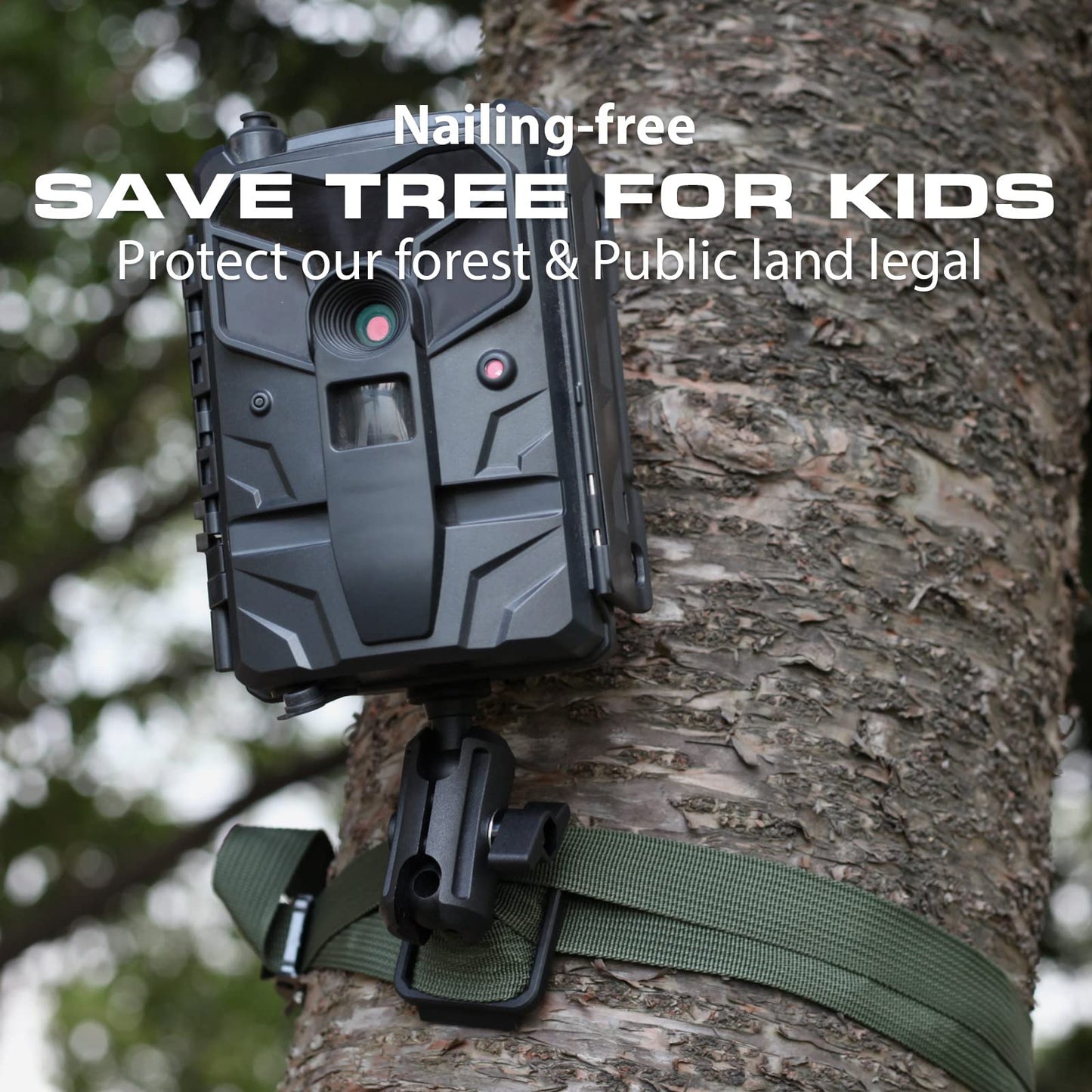 Upperosey Treedude4 Trail Camera Mounting Bracket, Alloy & Built-To-Last Hunting Gear Accessory For Outdoor, Trail Cam Mount W/