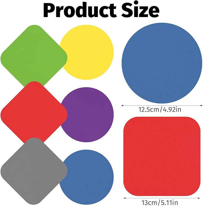 6PCS Rubber Jar Opener Pads- Bottle Opener for Weak Hands & Seniors - Multi-color Grippers Pads for Opening Jars, Lids, Cans Multifunctional Kitchen Gadgets Essential(6 Colors)