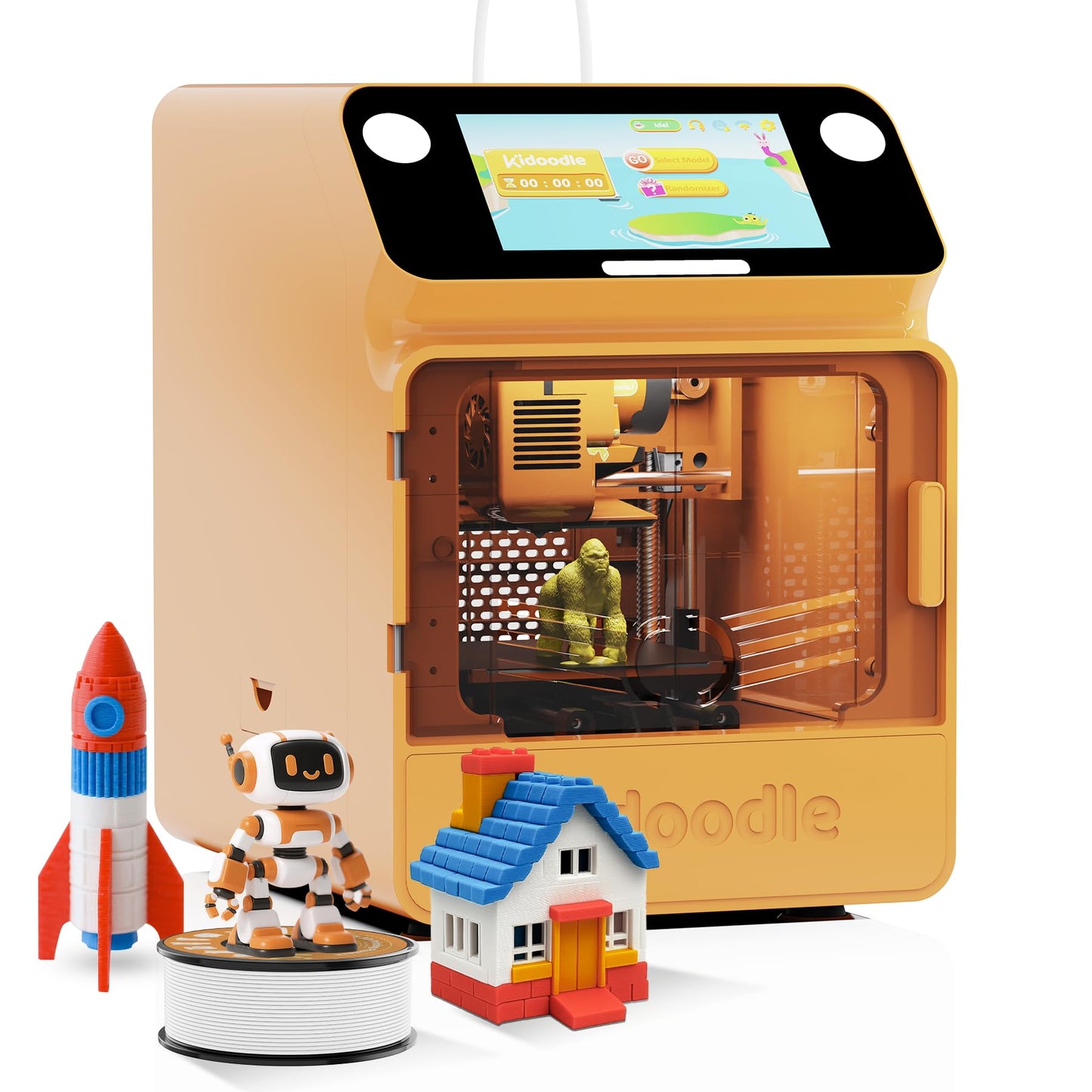 3D Printer For Kids, Safe For Children, Toy 3D Printer, Stem Learning Mate, Wi-Fi & App Control, Weekly Update Toy Library, Touc