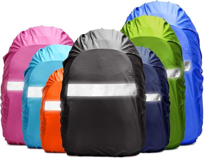 Waterproof Backpack Rain Cover,8000mm Waterproof Level,Upgraded with Reflective,Anti-Slip Cross Buckle Straps,Ultra-Strong Multilayer Structure for Hiking,Biking,Camping,Outdoor, Traveling