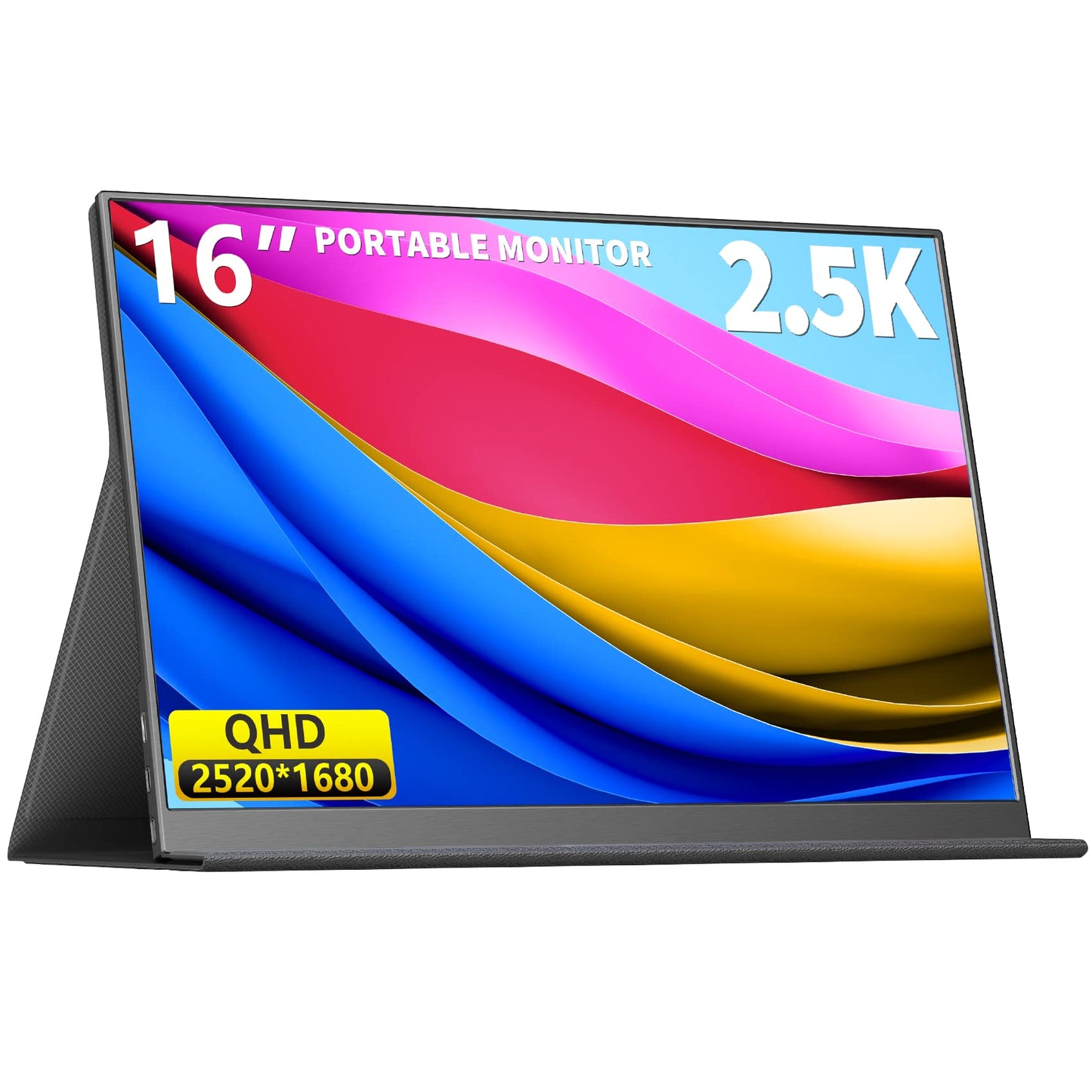 2.5K Portable Gaming Monitor, 16  2520X1680 1500:1 Ips Laptop Monitor, Slim Lightweight Usb C Hdmi Computer Display, Gaming Scre