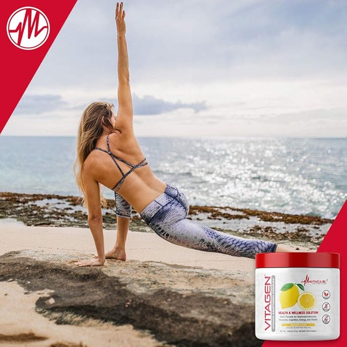 Metabolic Nutrition Vitagen, Vitamin Adaptogen Complex, 240 g, Health & Wellness Solution (Lemonade)
