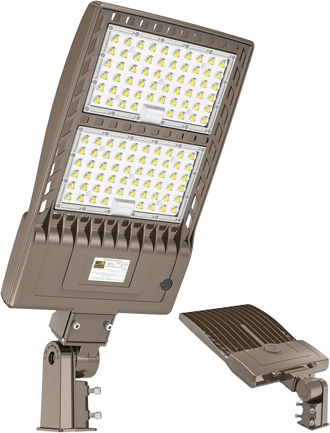 450W Led Parking Lot Light Dusk To Dawn 67 500Lm  Industrial Grade Led Shoebox Parking Pole Light 5000K Ip65 Waterproof Outdoor Commercial Area Lighting With Slip Fitter 100-277Vac