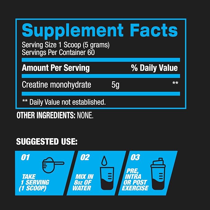 BPI Sports Micronized Creatine - Increase Strength - Reduce Fatigue - Lean Muscle Building - 100% Pure Creatine - Better Absorption - Supports Muscle Growth - Unflavored - 60 Servings - 10.58 Ounce