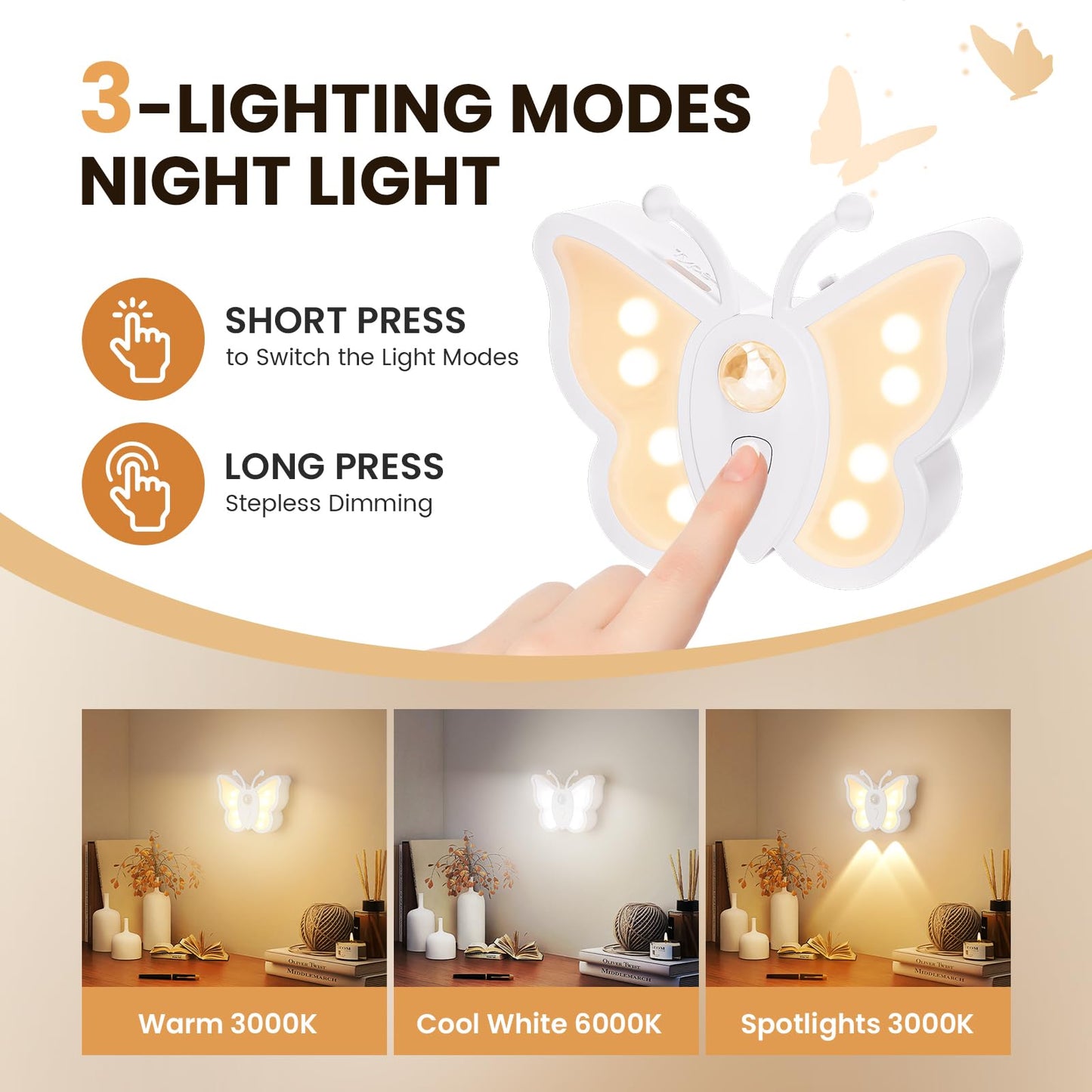 Loftek Motion Sensor Night Light  Rechargeable Stair Lights Indoor  Motion Sensor Light Indoor  Battery Operated Night Light For Hallway  Stairway  Bathroom  Bedroom  Kitchen  Gift  Warm White
