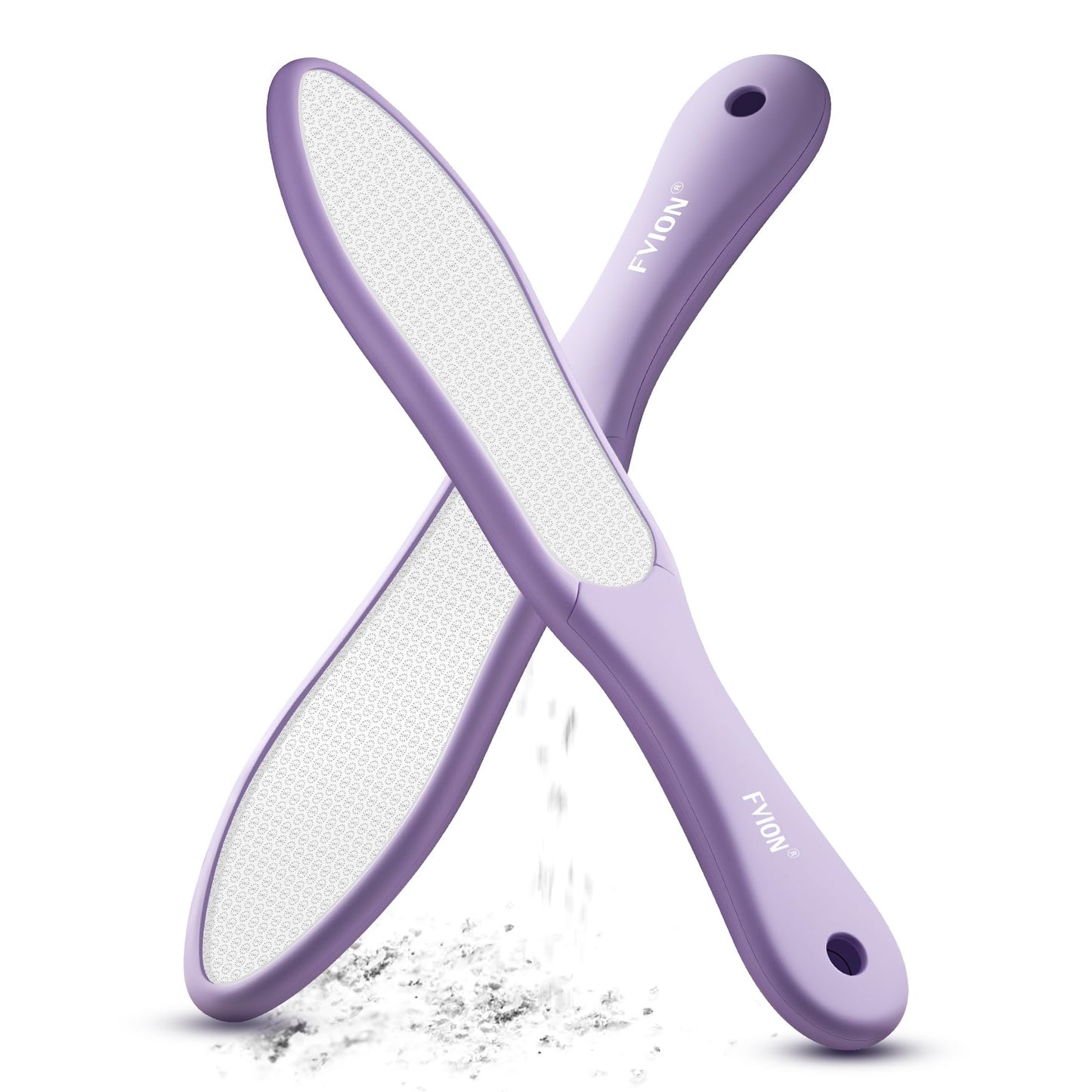 FVION Double-Sided Nano Glass Foot File for Callus Remover - Highly Effective Hard and Dead Skin Remover for Cracked Heels and D