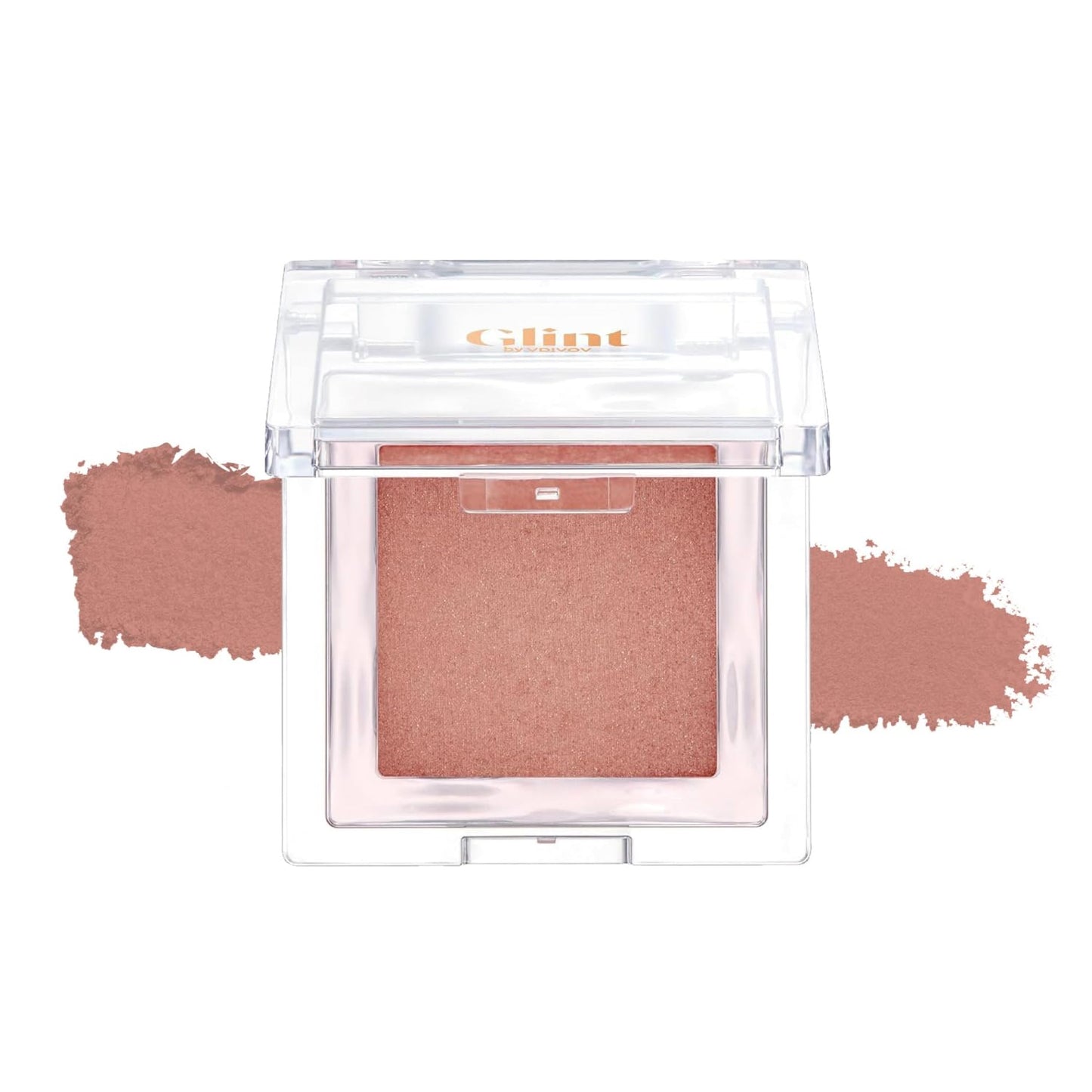 Glint Baked Blush (Burnt Sienna, 0.08oz) - Long-Lasting, All-Day Face Blush Powder for a Natural Look. Korean Skin Care, Korean