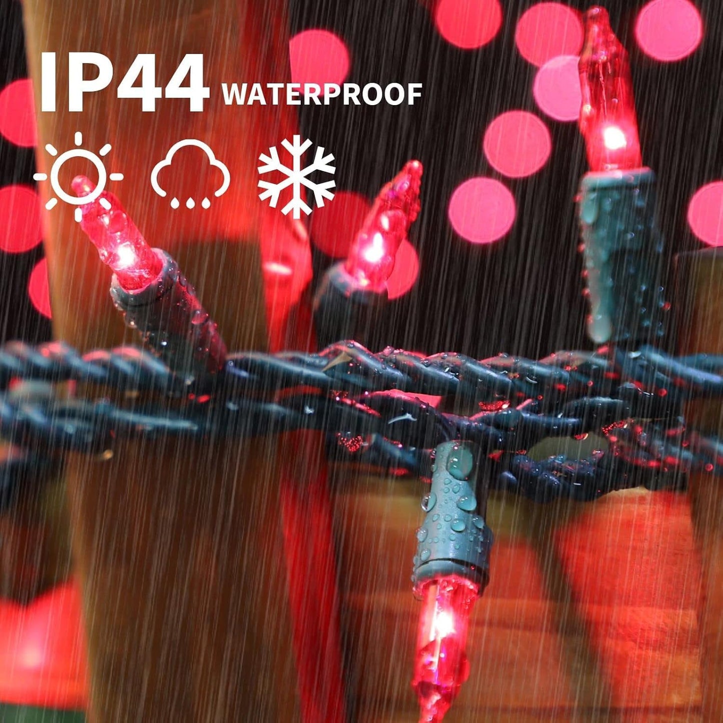 Lamphome Pink Christmas ValentineS String Lights 100 Mini Incandescent Fairy Light Decor 20 Ft Green Wire Indoor & Outdoor Party Patio Bedroom  Xmas Tree Garland Easter Holiday Decoration