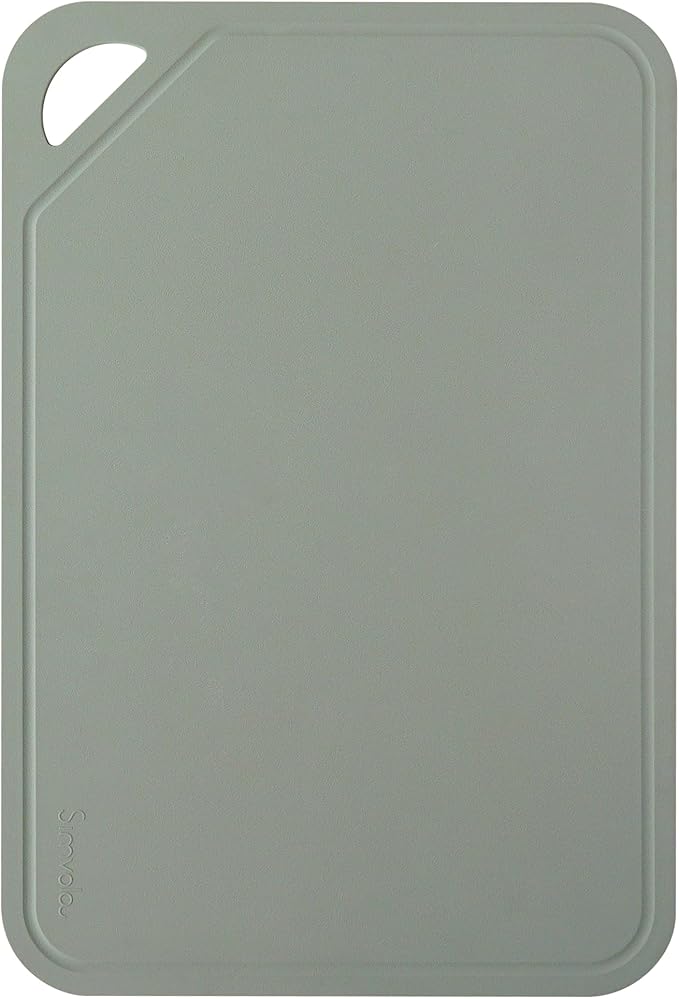 TPU Flexible Cutting Board - Scratch Resistant & Knife Friendly, Non-Slip - BPA Free, Dishwasher Safe & Easy Clean - Made in Korea, GreenTea Large (1 Pack)