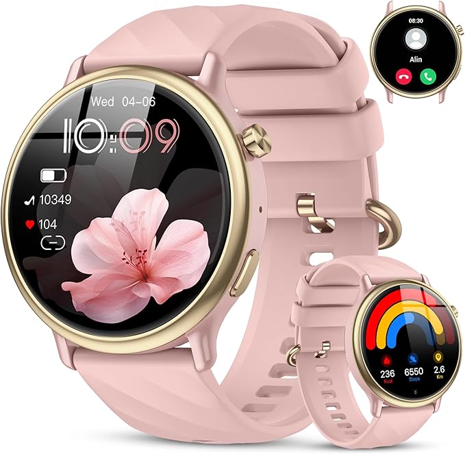 Smart Watch for Women Fitness Tracker: Waterproof Running Digital Mens Watches Make Answer Call Smartwatch for Android Pho...