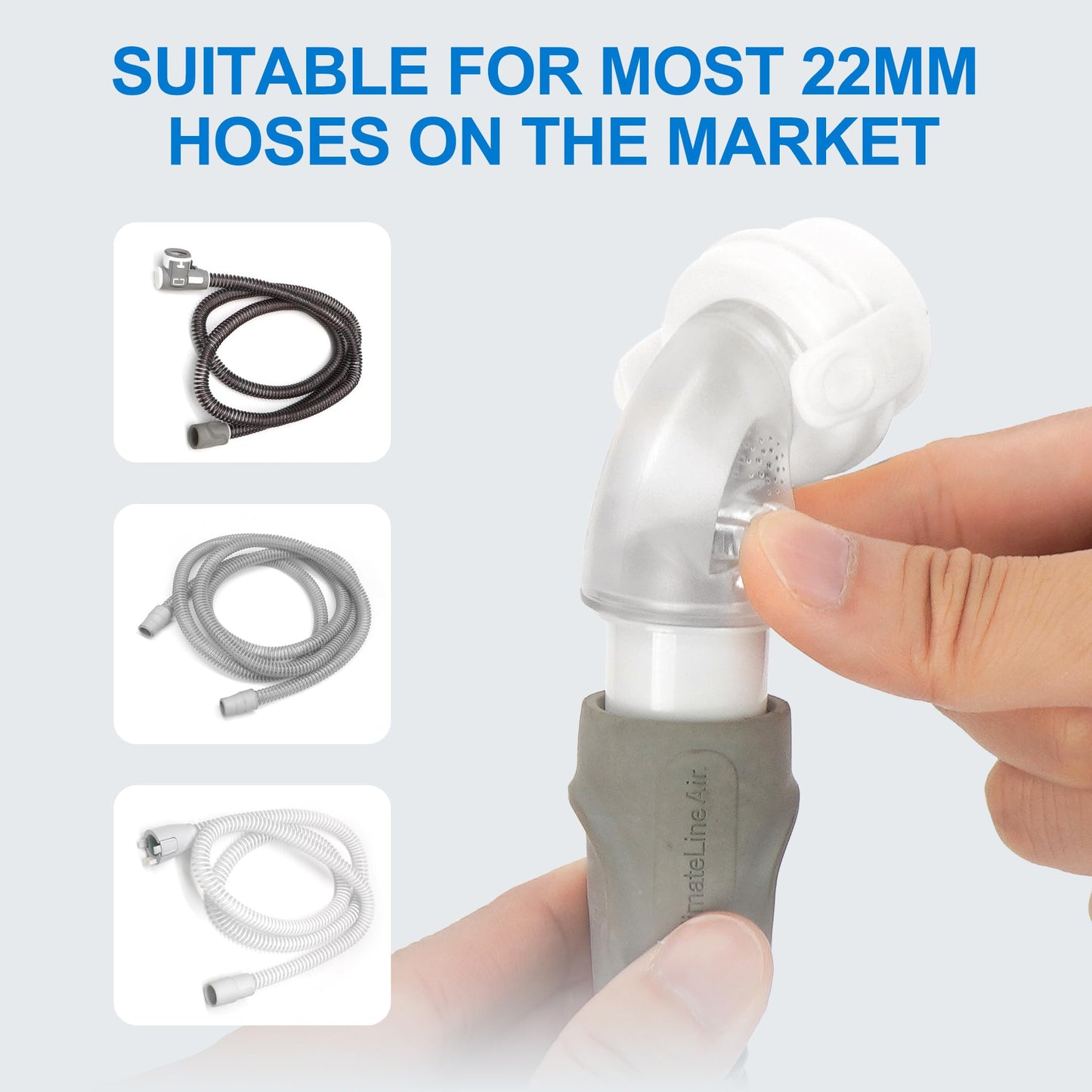 2 Packs Replacement Swivel Elbow Connector for Airfit F20 F30, FSA HSA Eligible, QuiteAir Elbow Quick-Release,Great-Value CPAP Supplies by Medihealer