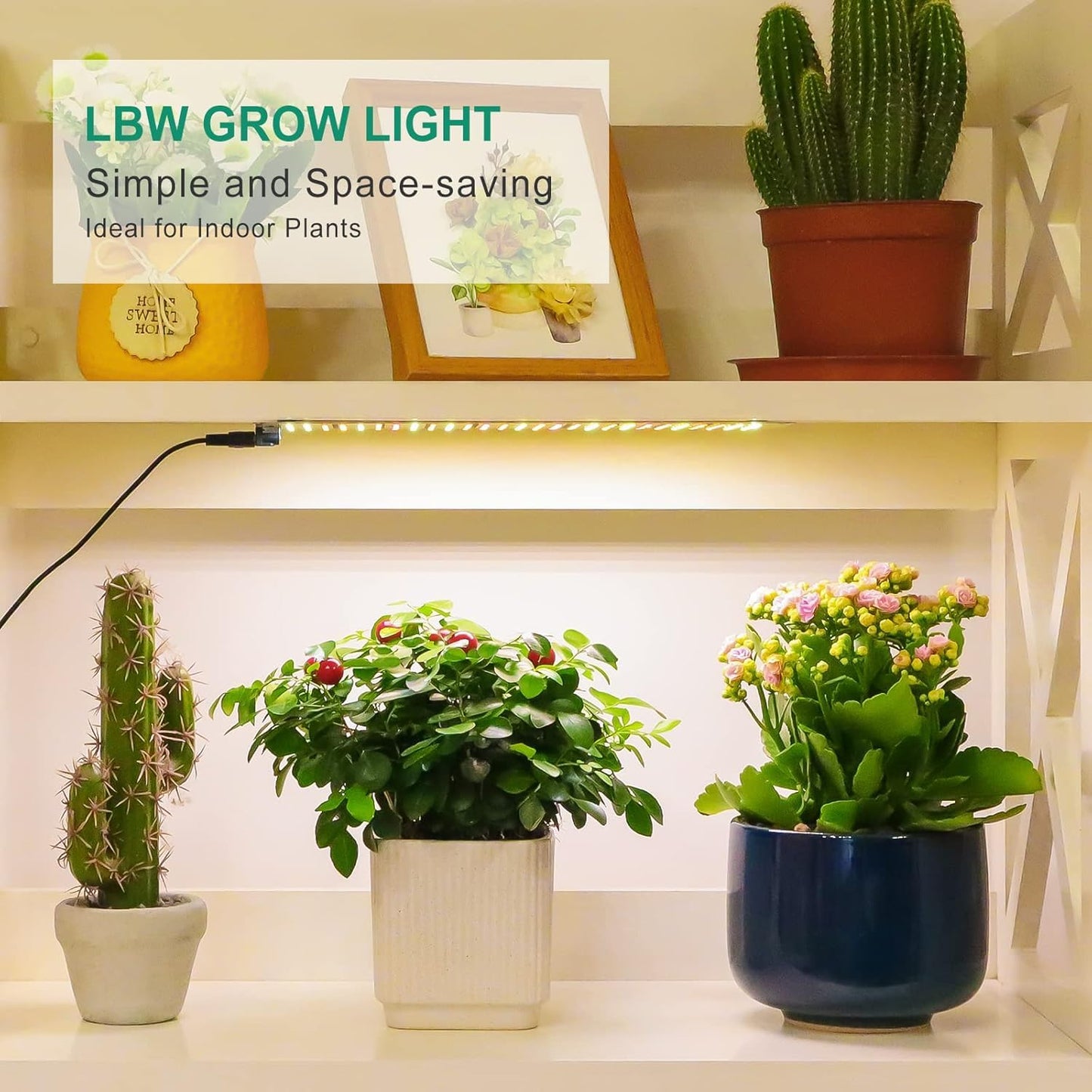Lbw Plant Grow Light  Full Spectrum Plant Light For Indoor Growing  270 Leds Growing Lamp With Auto On/Off Timer 4/8/12H  3 Lighting Modes  10 Dimmable Levels  2 Pack