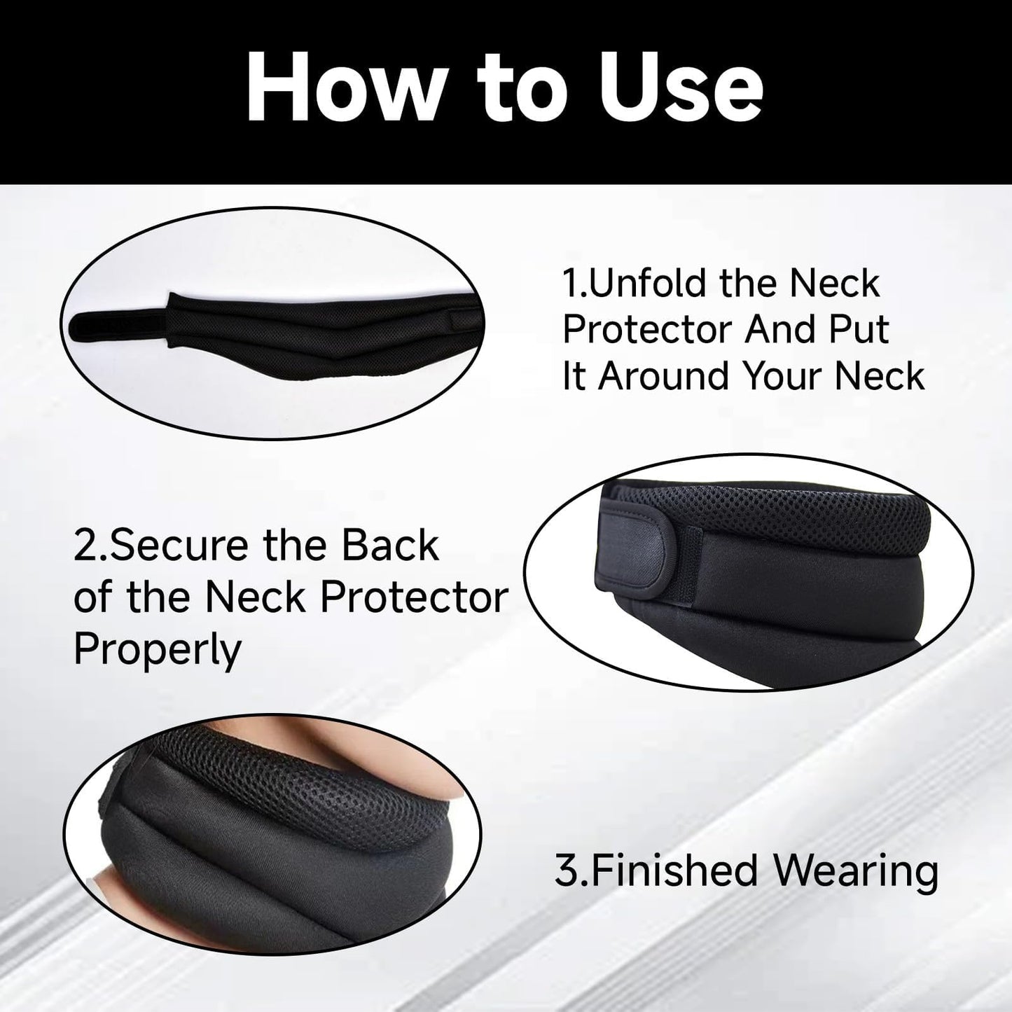 Neck Support for Snoring, Neck Brace, Neck Brace for Sleeping, Adjustable Soft Foam Neck Braces for Men & Women, Ergonomic Design for Comfortable Sleep/Home/Travel/Office(Adjust 5.31-6.49inch)