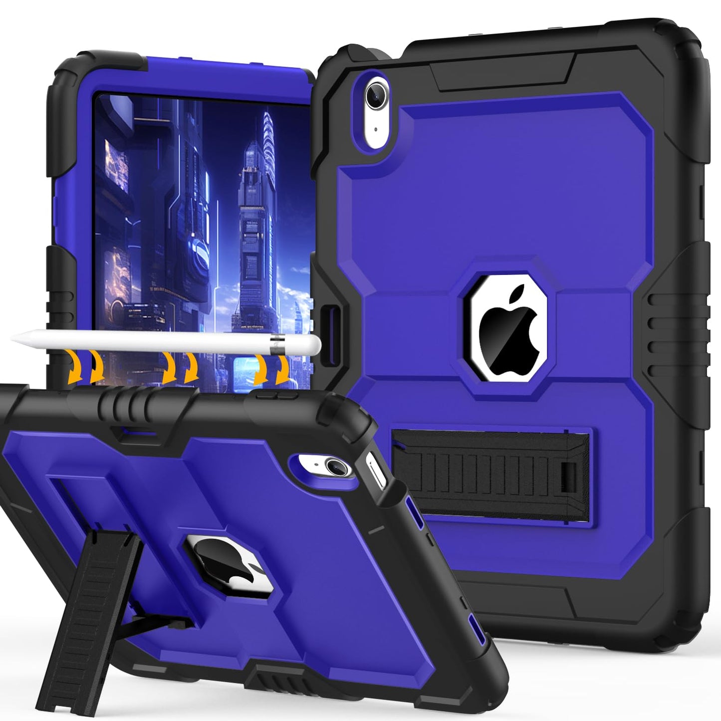 Okp Case For Ipad 11 Inch (A16) 2025/ Ipad 10Th Generation 10.9   2022, Heavy Duty Shockproof Rugged 11Th/ 10 Th Gen Protectiv