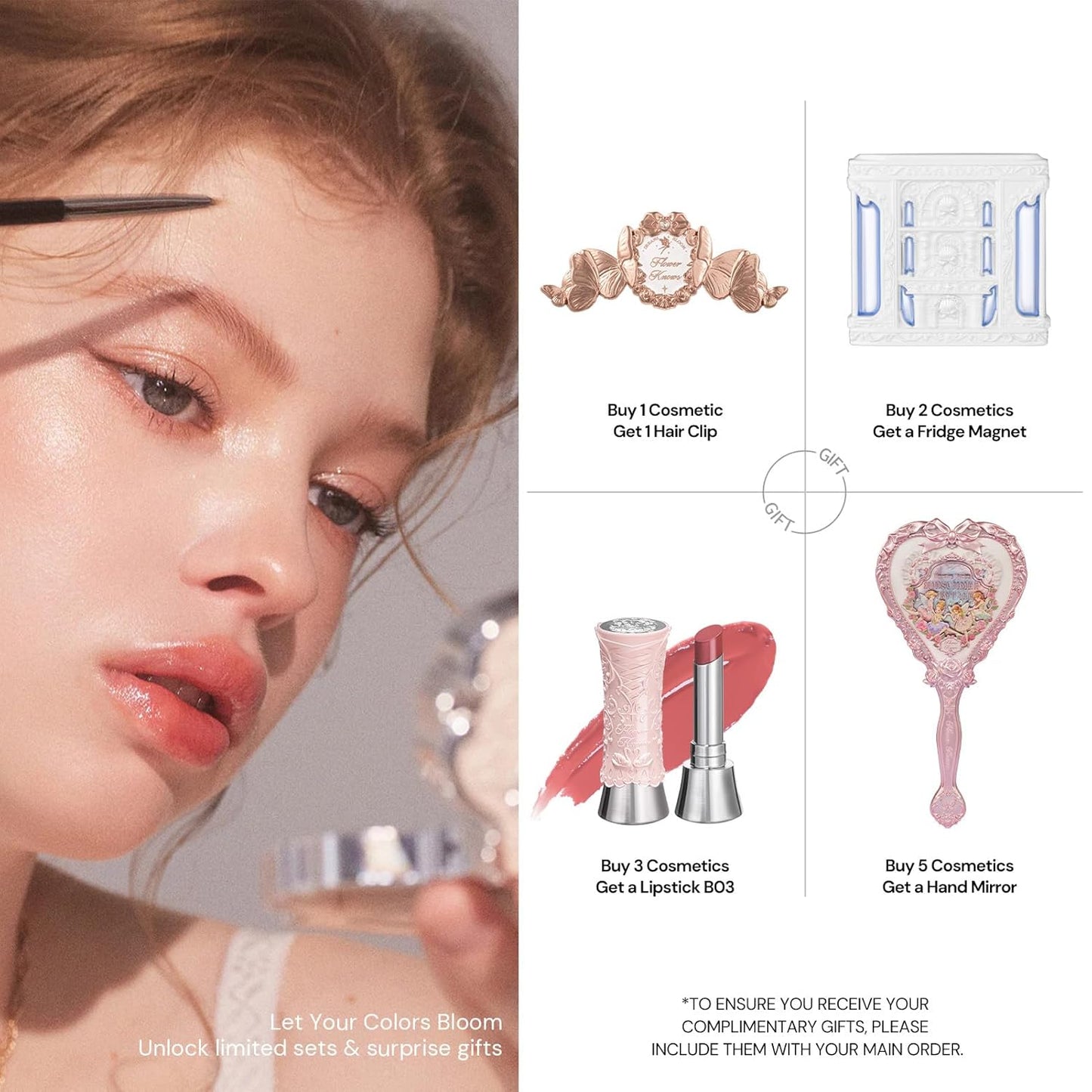 Flower Knows Violet Strawberry Rococo Glowy Lip Gloss,Moisturizing Shimmery Lip Oil,Hydrating Lip Plumper Makeup for Girls&Women,Vegan & Cruelty-Free,0.12 Fl Oz,1 Count(G01 Strawberry Macaron)