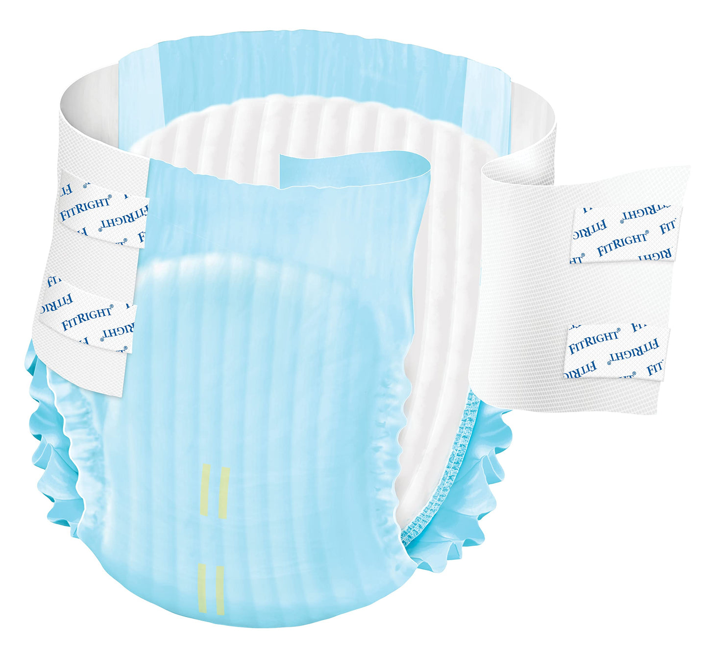 FitRight OptiFit Extra Adult Briefs, Incontinence Diapers with Tabs, Moderate Absorbency, Large, 44 to 56", 20 Count (Pack of 4)