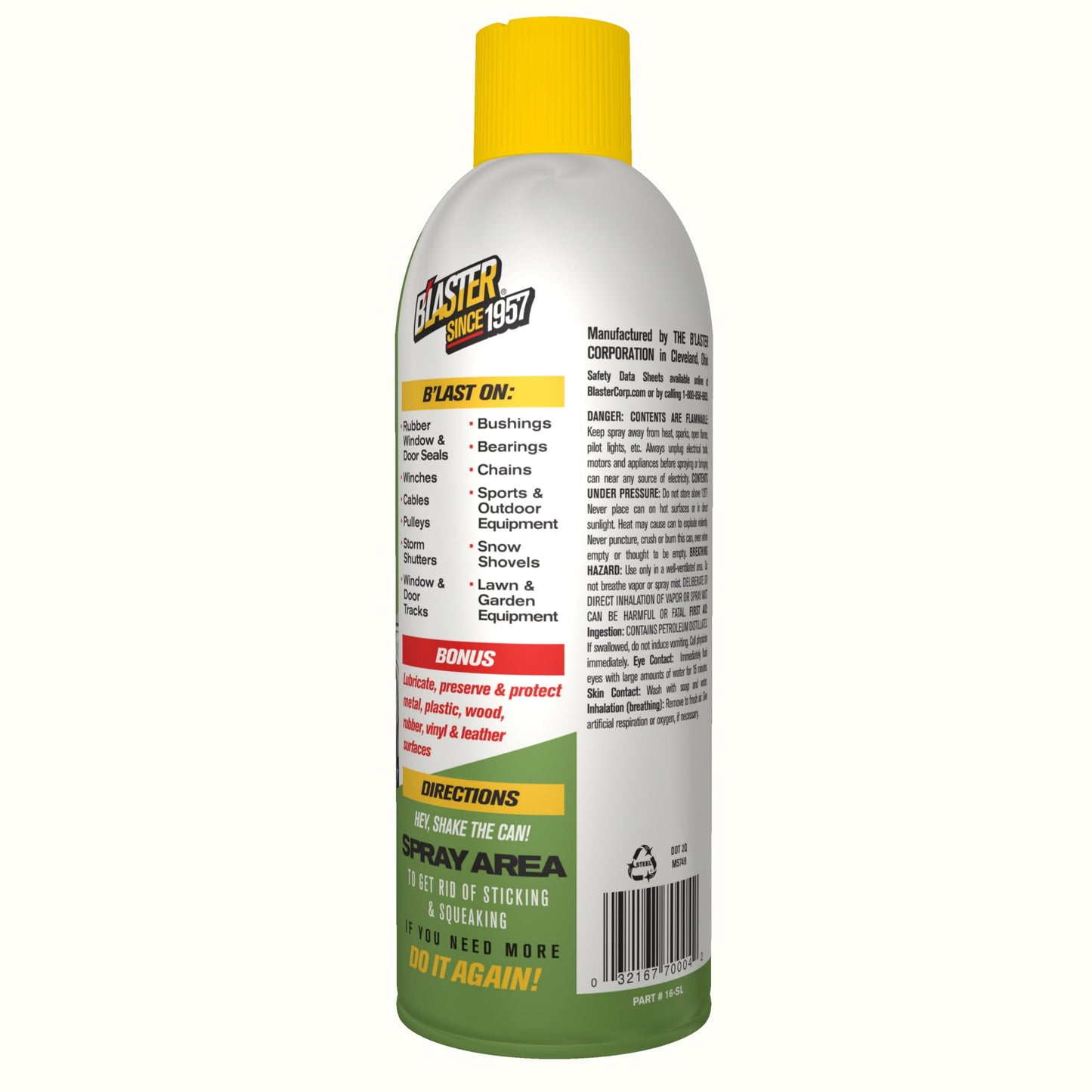 B’Laster Silicone Lubricant Spray – Non-Staining Silicone Spray for Metal Parts – Long-Lasting Protection, Reduces Friction & Wear – Works on Metal, Rubber & Plastic – 11 oz (Case of 12)