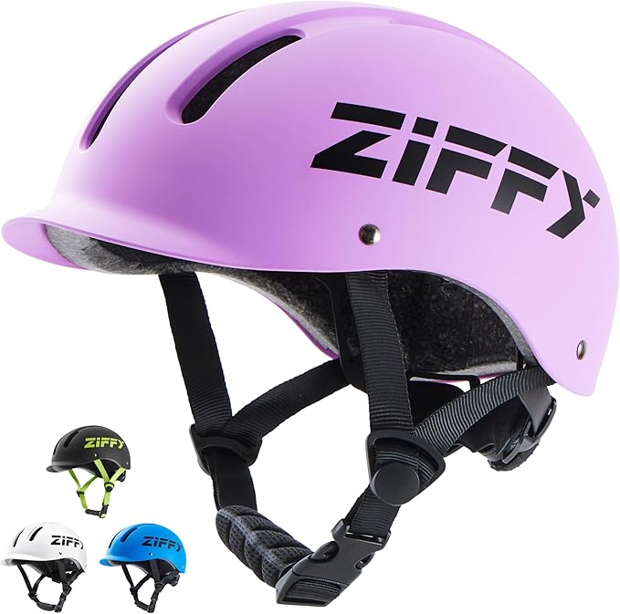 ZIFFY Kids/Toddler Bike Helmet, Adjustable, Lightweight, Safety Certified Scooter Helmet for Boys & Girls with Washable In...