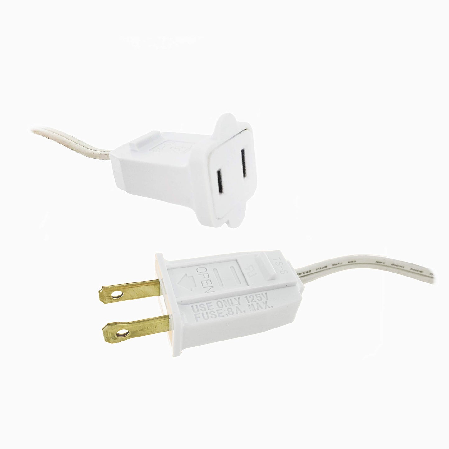 Hlo Lighting C9 Light Strings | 50 White Cord With 12 Socket Spacing  E17 Light Stringer For C9 Christmas Lights