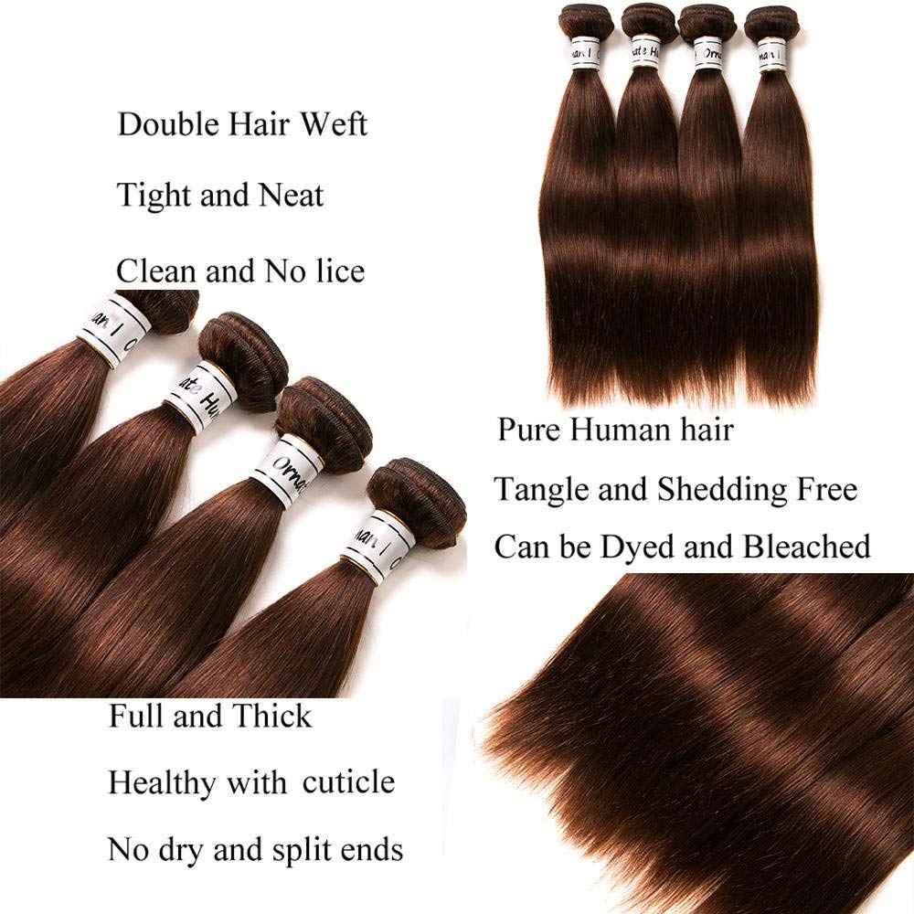 Straight Bundle Weft Human Hair Brazilian Straight Virgin Hair 100% Unprocessed Human Hair Weave Bundles Extensions 9A Grade Bro